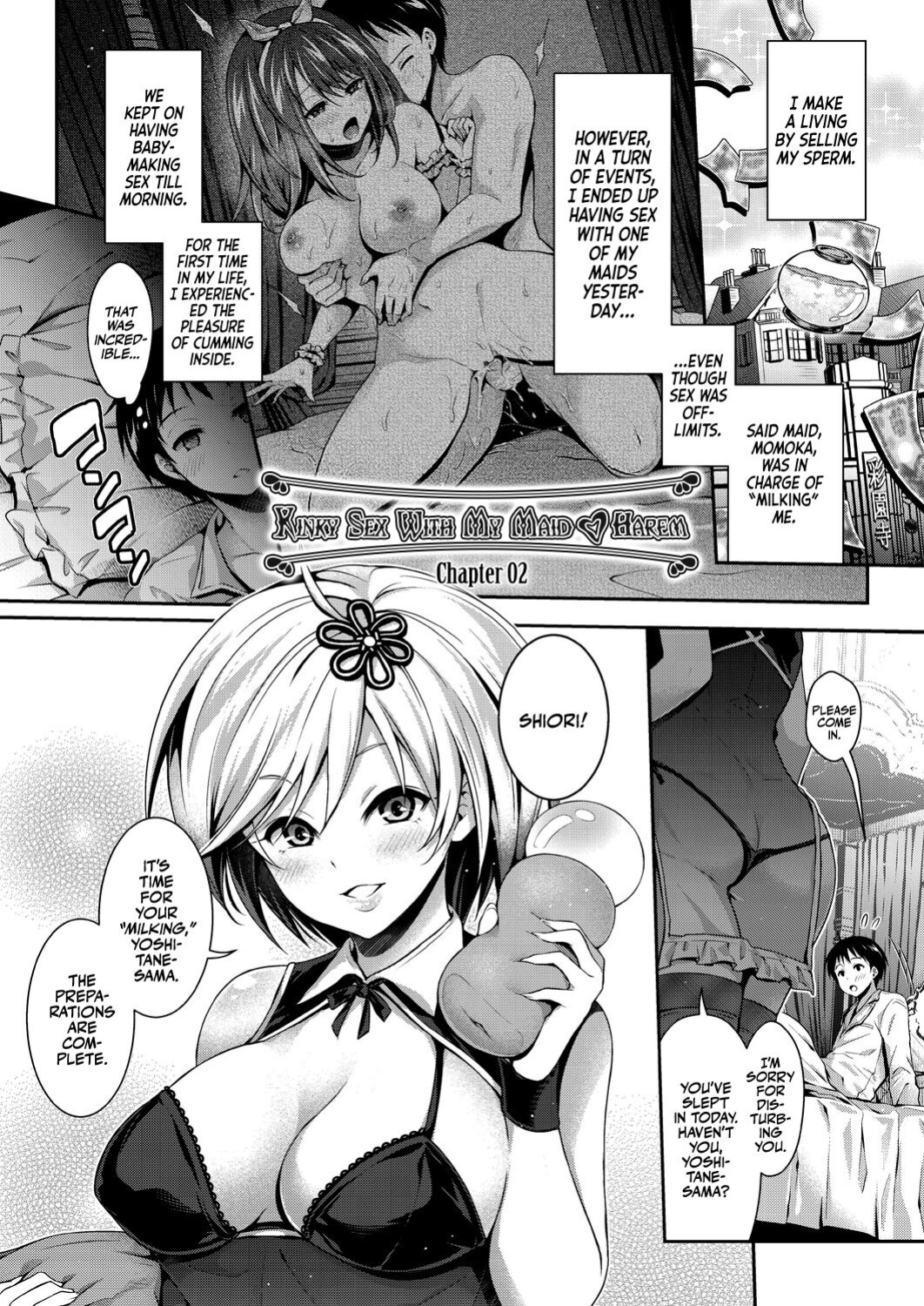[Hachigo] Harem Maid no Damedame Ecchi | Kinky Sex with My Maid Harem [Team Rabu2]