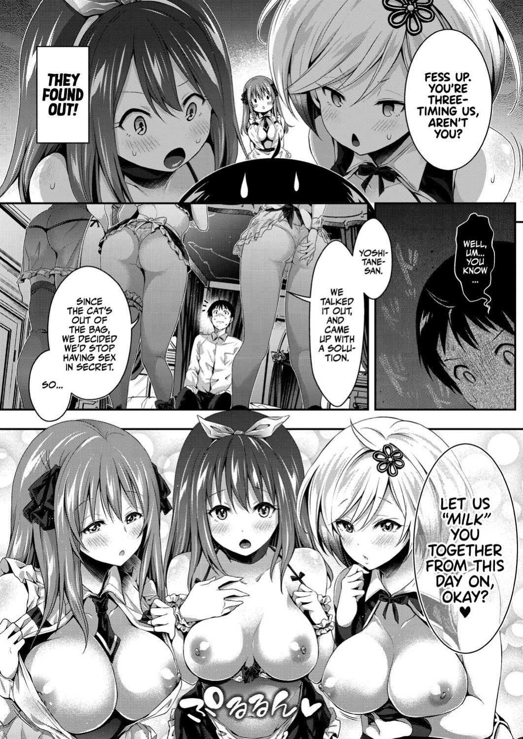 [Hachigo] Harem Maid no Damedame Ecchi | Kinky Sex with My Maid Harem [Team Rabu2]