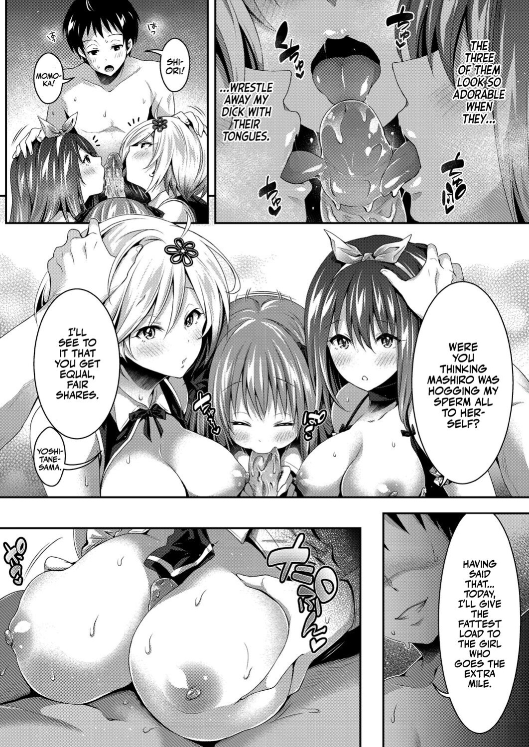 [Hachigo] Harem Maid no Damedame Ecchi | Kinky Sex with My Maid Harem [Team Rabu2]