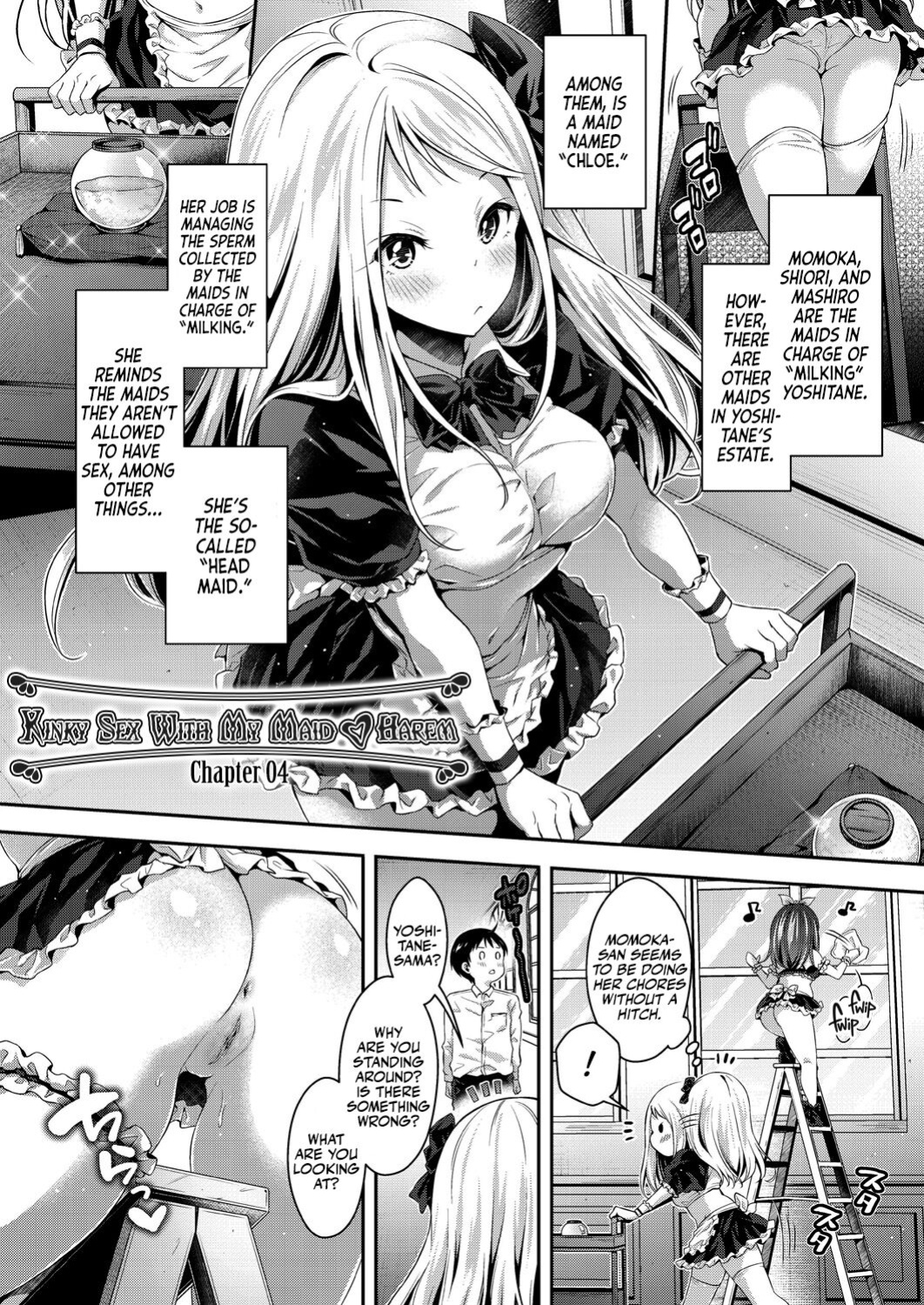 [Hachigo] Harem Maid no Damedame Ecchi | Kinky Sex with My Maid Harem [Team Rabu2]