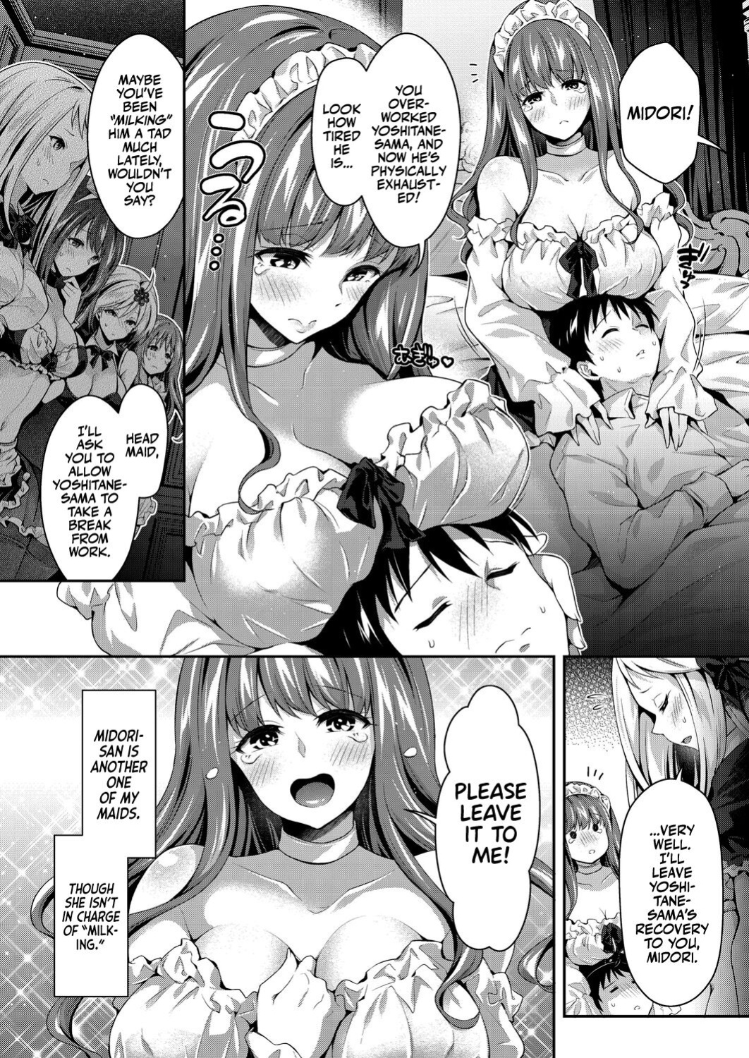 [Hachigo] Harem Maid no Damedame Ecchi | Kinky Sex with My Maid Harem [Team Rabu2]