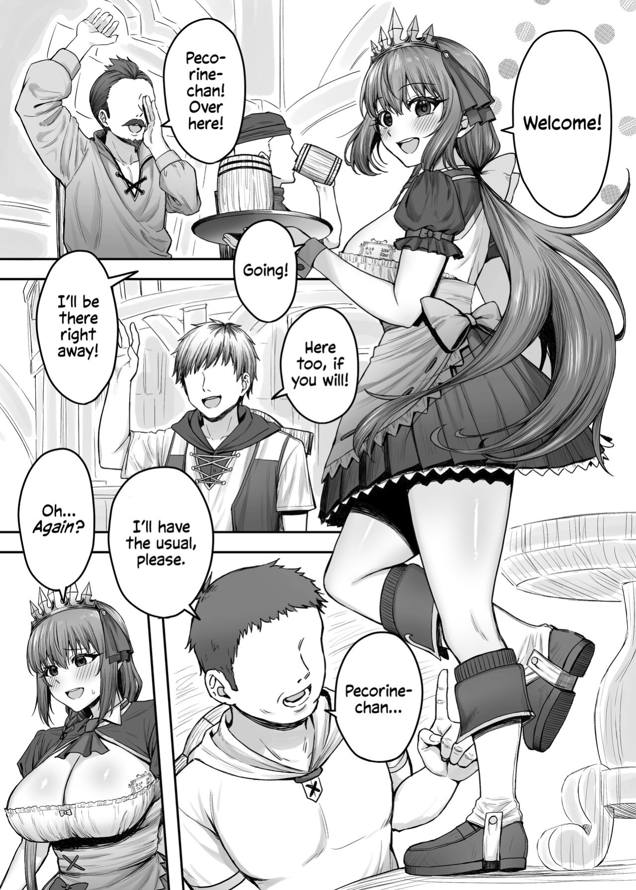 [Shuuen no Ma (Period)] Pecorine no Beit-saki ni wa Ura Menu ga Arurashii | Pecorine's Job Has a Secret Menu (Princess Connect! Re:Dive) [Shiromaru]