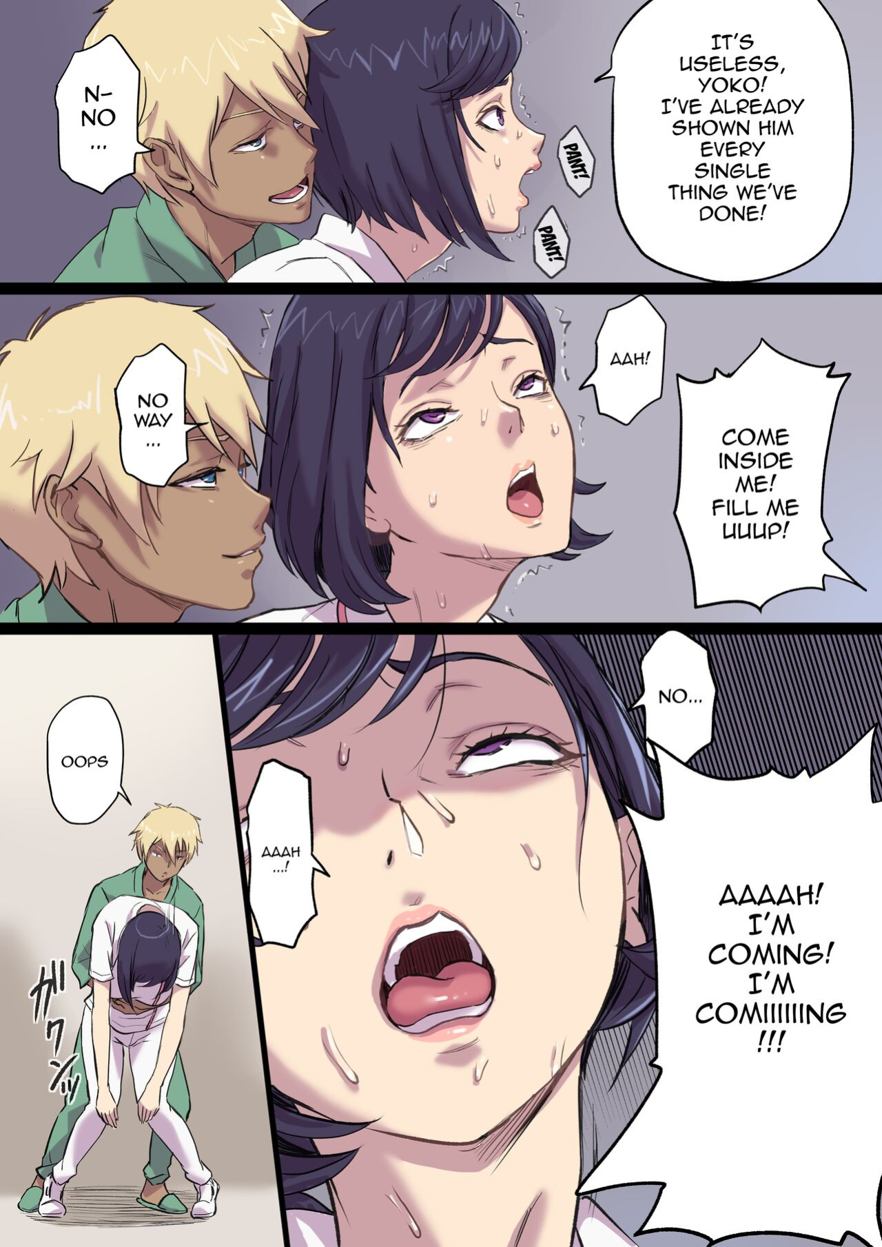 [Papuka (Shibire Hitsuji)] Zoku Tonari no Bed de Netorareru Kangoshi Jukubo / The MILF Nurse Cuckolded Gets Taken Away In The Bed Next To Mine - Continuation
