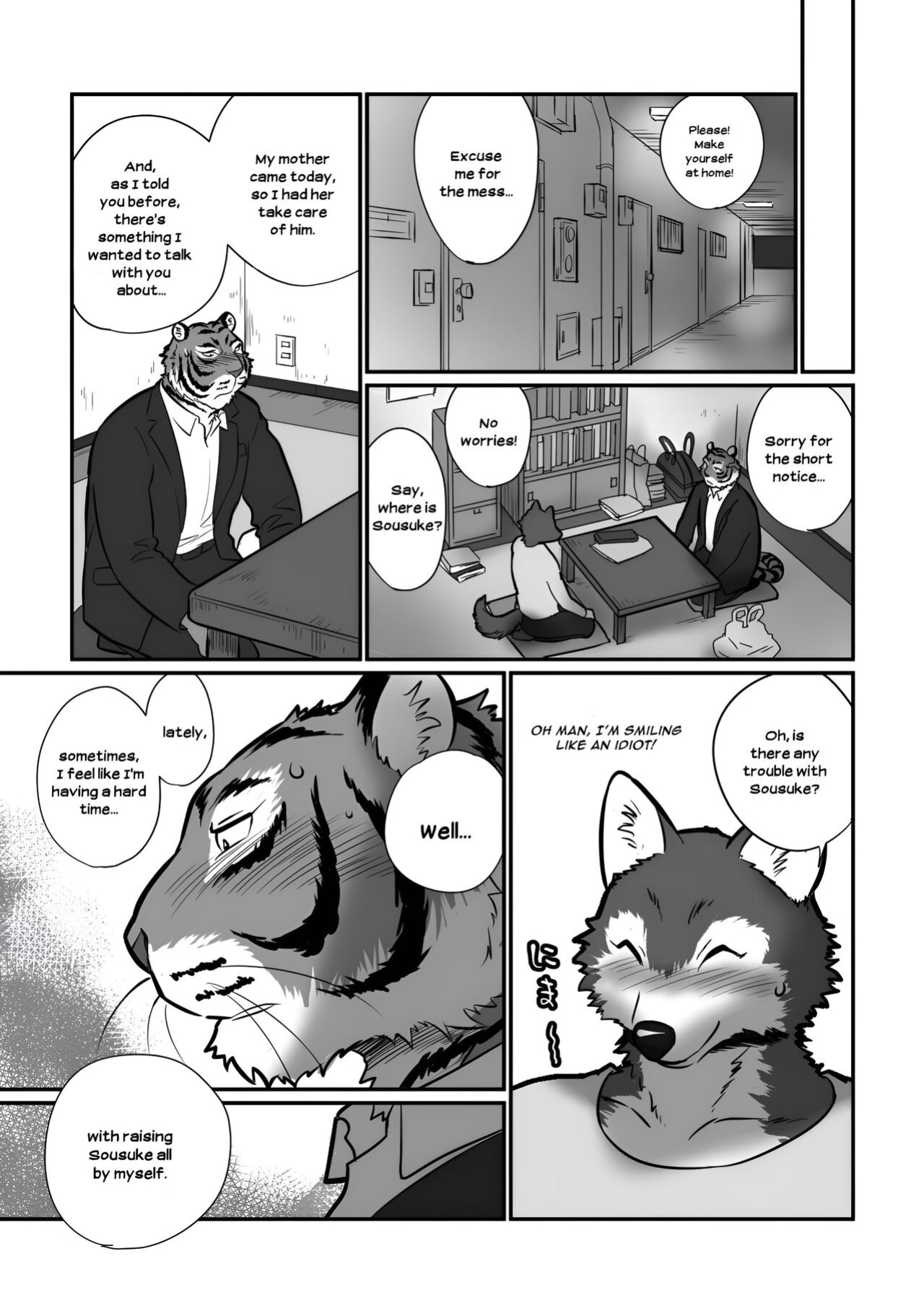 [Maririn (Korirouan)] Wolf Teacher & Tiger Daddy 1/2 HR [ENG] + Scraps