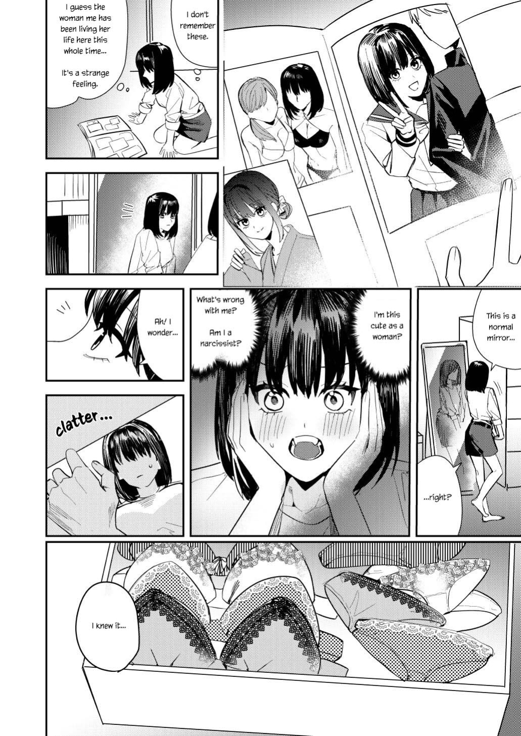 [TSF Mousou Chikusekijo (Minaduki Nanana, Betty)] Ore wa Kagami no Kuni de Onna ni Kawaru ~Seibetsu Hanten Sekai de Onna no Kaikan o Musaboru Hanashi~ {Sankaku}