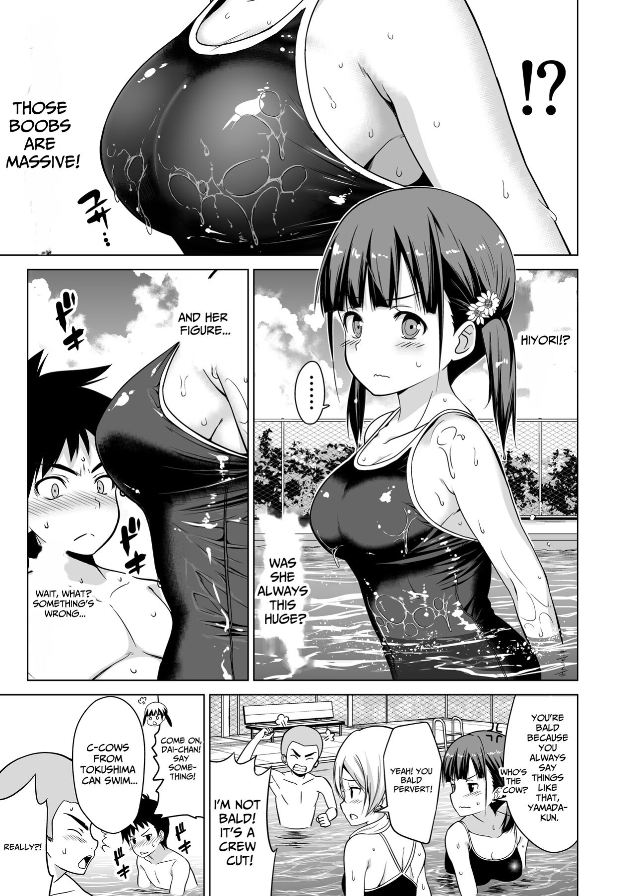 [Himawari Hanabi (Wakana Hanabi)] Shishunki to Honki Sex | Serious Summer Sex At The Pool [spaceMoose]