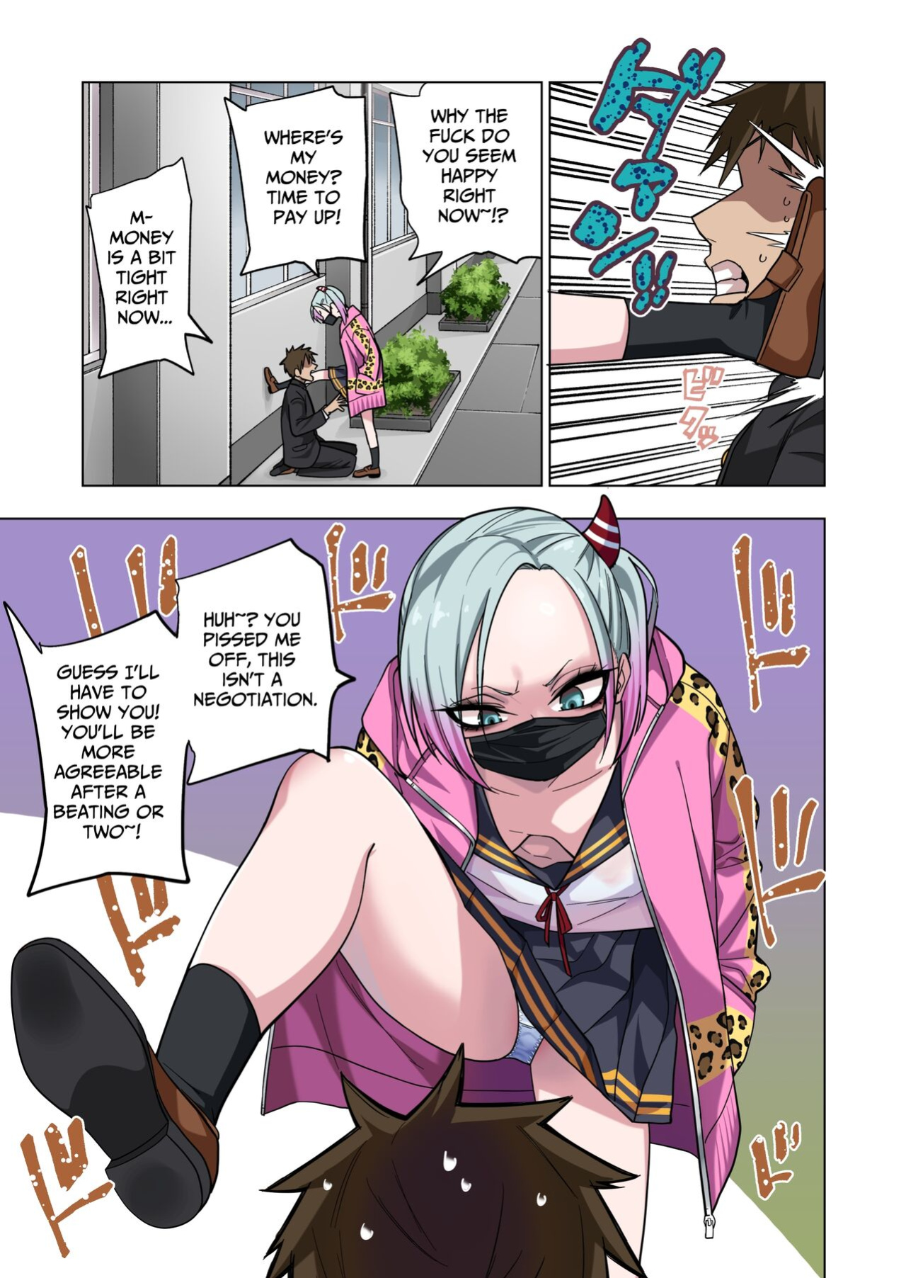 [Gujira 4 Gou (Gujira)] Tsuntsun Yankee-chan wa Yowayowa Chikubi o Ijireba Kekkou Nandemo Yarasete Kureru | Prickly Delinquent Girl Will Let You Do Almost Anything If You Tease Her Sensitive Nipples [Penguin Piper]