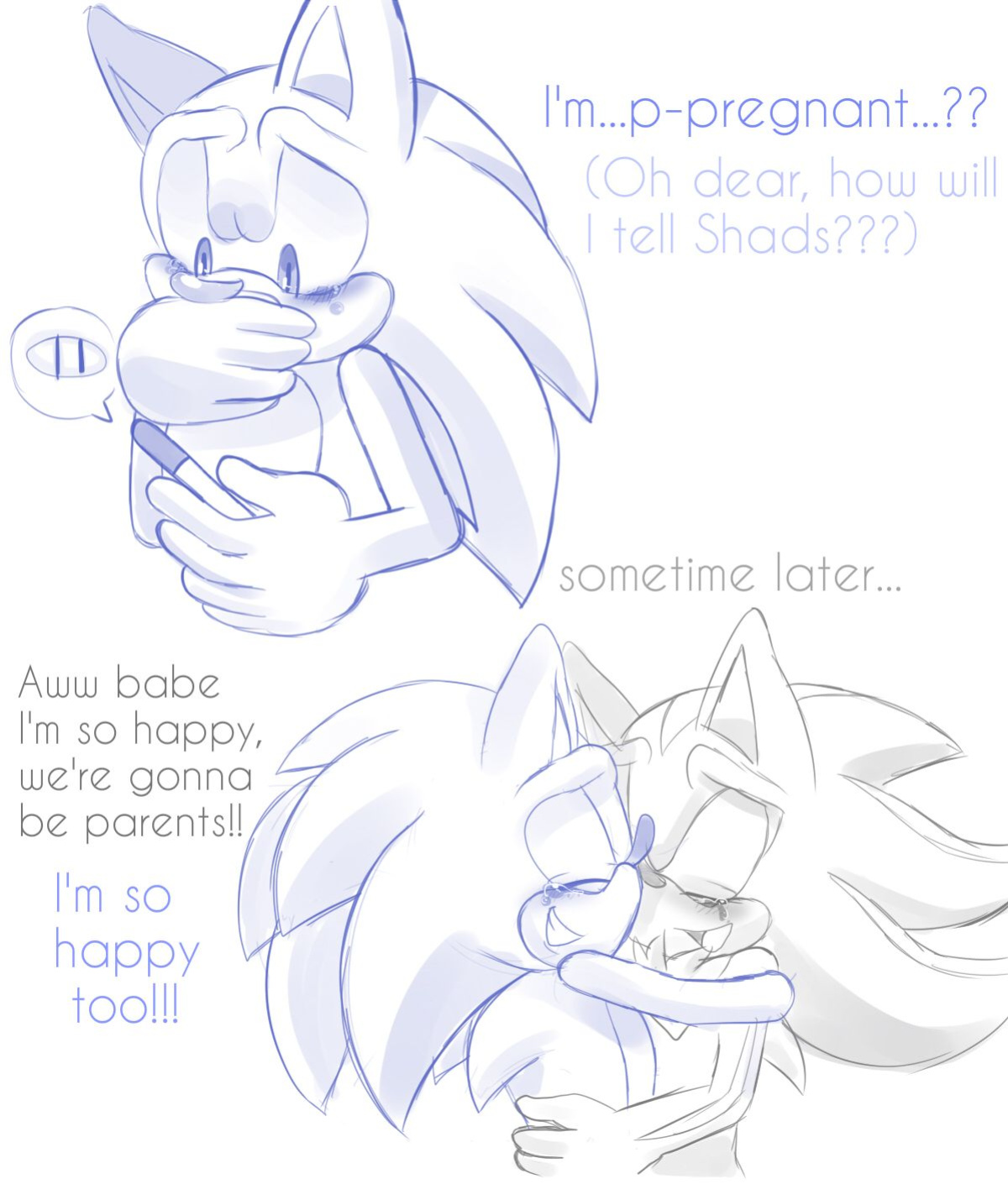 JayAero/BlueSeaMoon's Sonic Mpreg Art