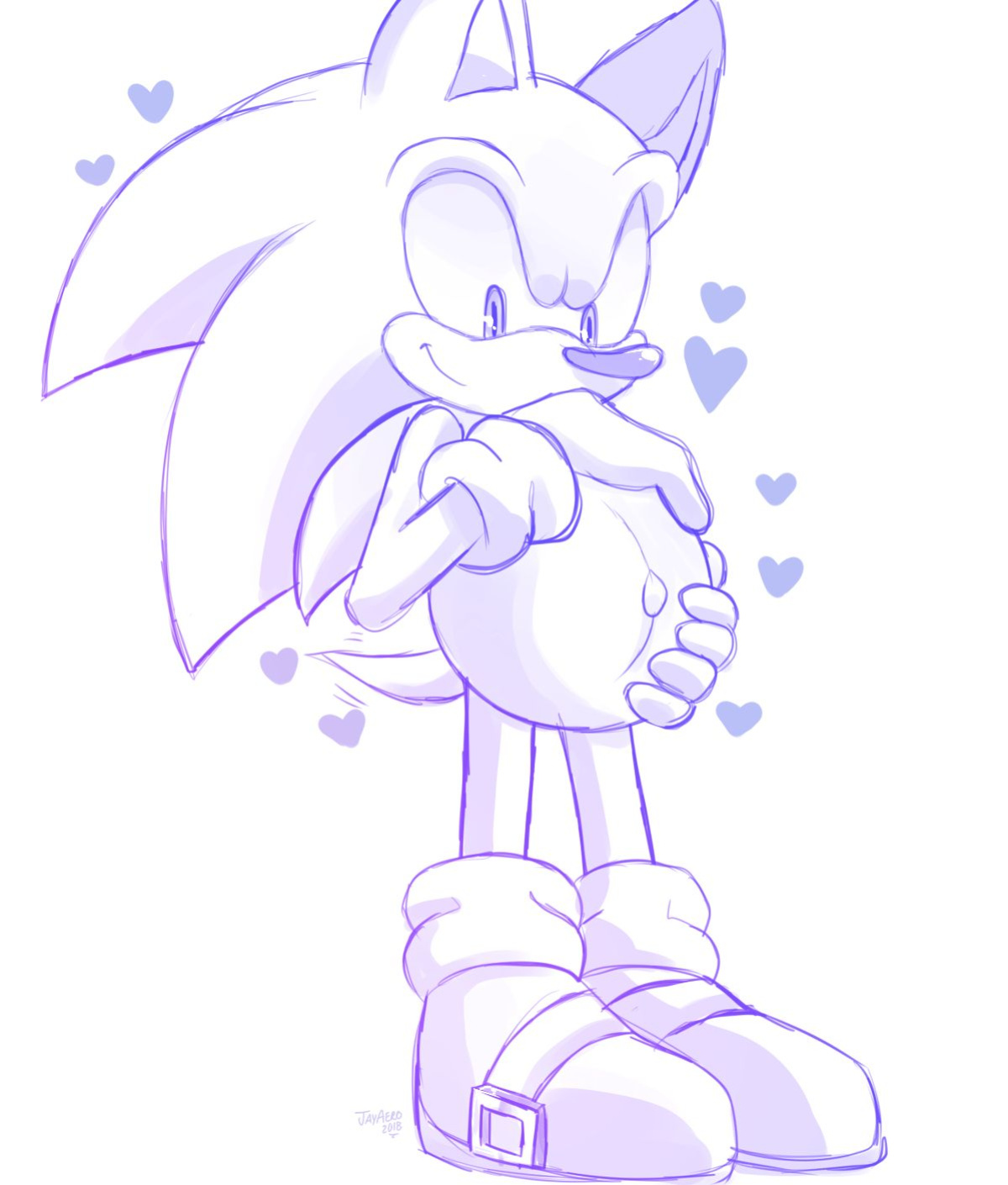 JayAero/BlueSeaMoon's Sonic Mpreg Art