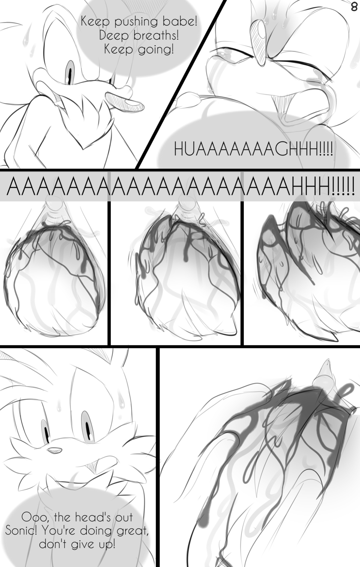 JayAero/BlueSeaMoon's Sonic Mpreg Art