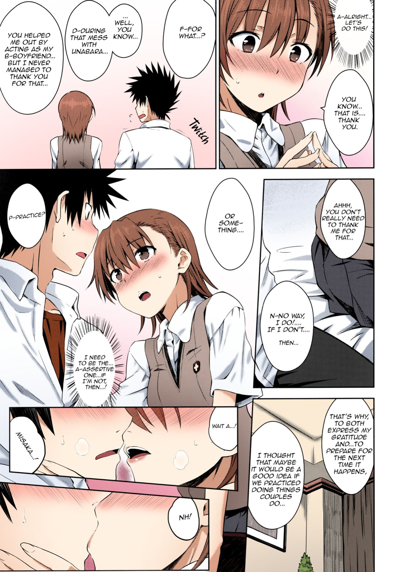 (C92) [Aspergillus (Okara)] Natsuyasumi no Shukudai | Summer homework (Toaru Kagaku no Railgun) [Colorized] [EHCOVE] [SPDSD]