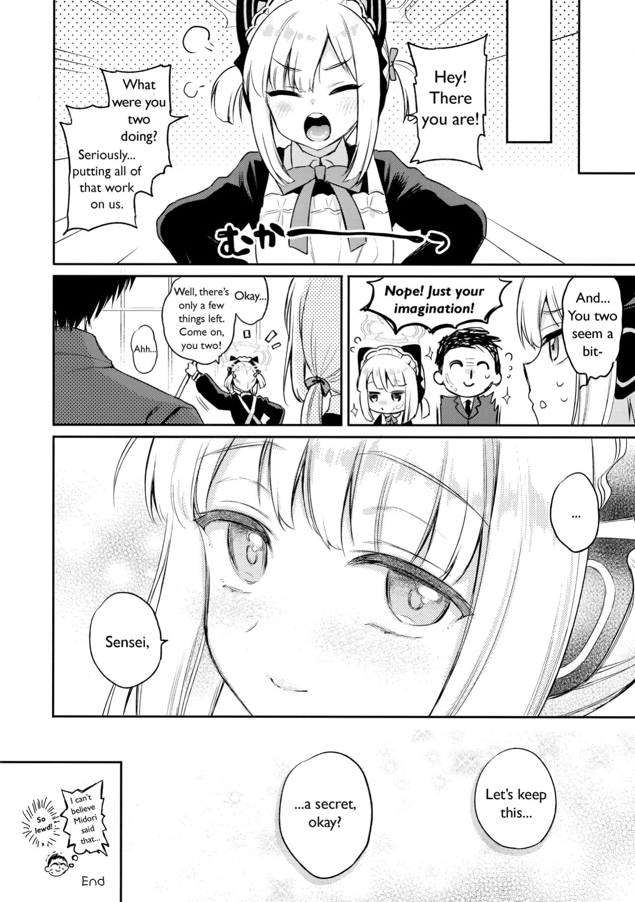 (C103) [K+W (sasachinn)] Sensei, Minna ni wa Naisho Desu yo? (Blue Archive) [YetAnotherTranslator]