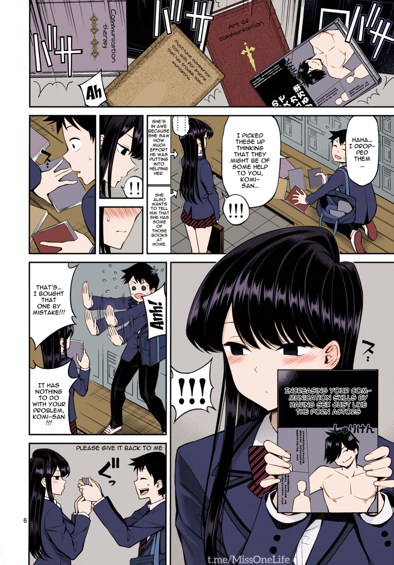 [Popochichi (Yahiro Pochi)] Komi-san wa, Binkan desu. | Komi-san Is Sensitive. (Komi-san wa, Komyushou desu.) [Colorized]