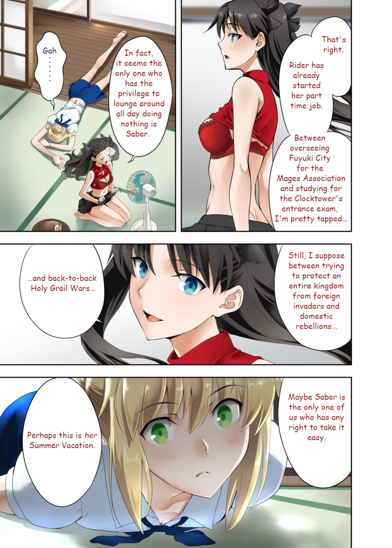 Saber's Summer Vacation