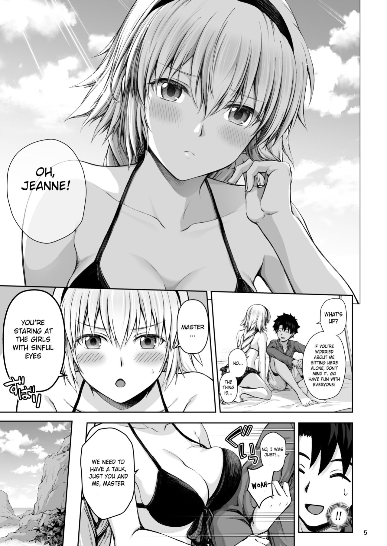[Chabashira Chainsaw (Chacharan)] Jeanne to Natsu no Umi | Summer beach with Jeanne (Fate/Grand Order) [Mecte]