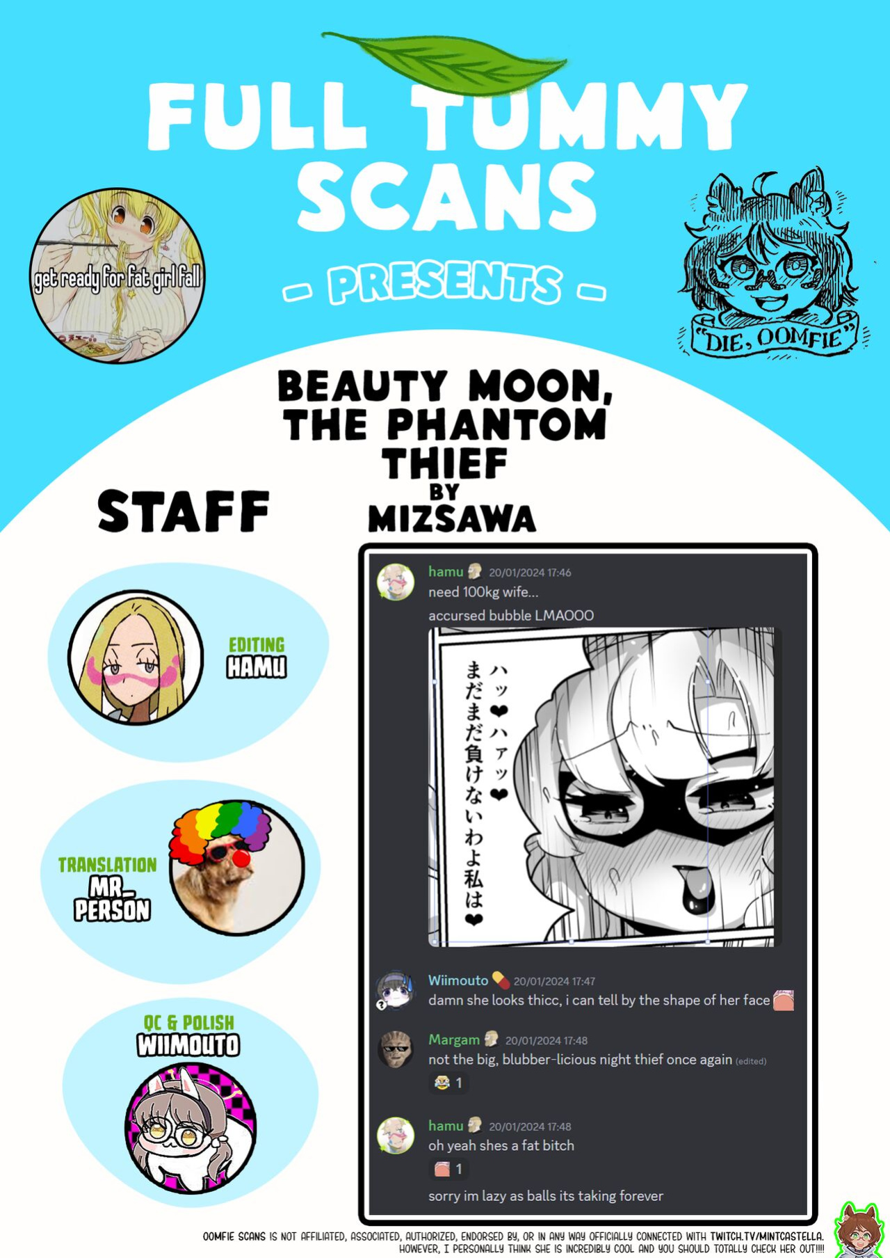 [Mizsawatei (Mizsawa)] Beauty Moon, The Plump Phantom Thief [full tummy]