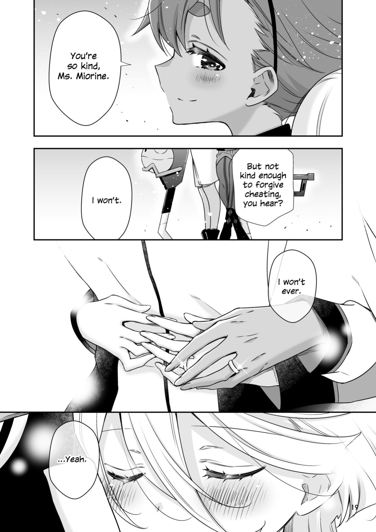 [Waterfall (Takano Saku)] Shiawase na Hibi -if- | Days of Happiness -if- (Mobile Suit Gundam: The Witch from Mercury)