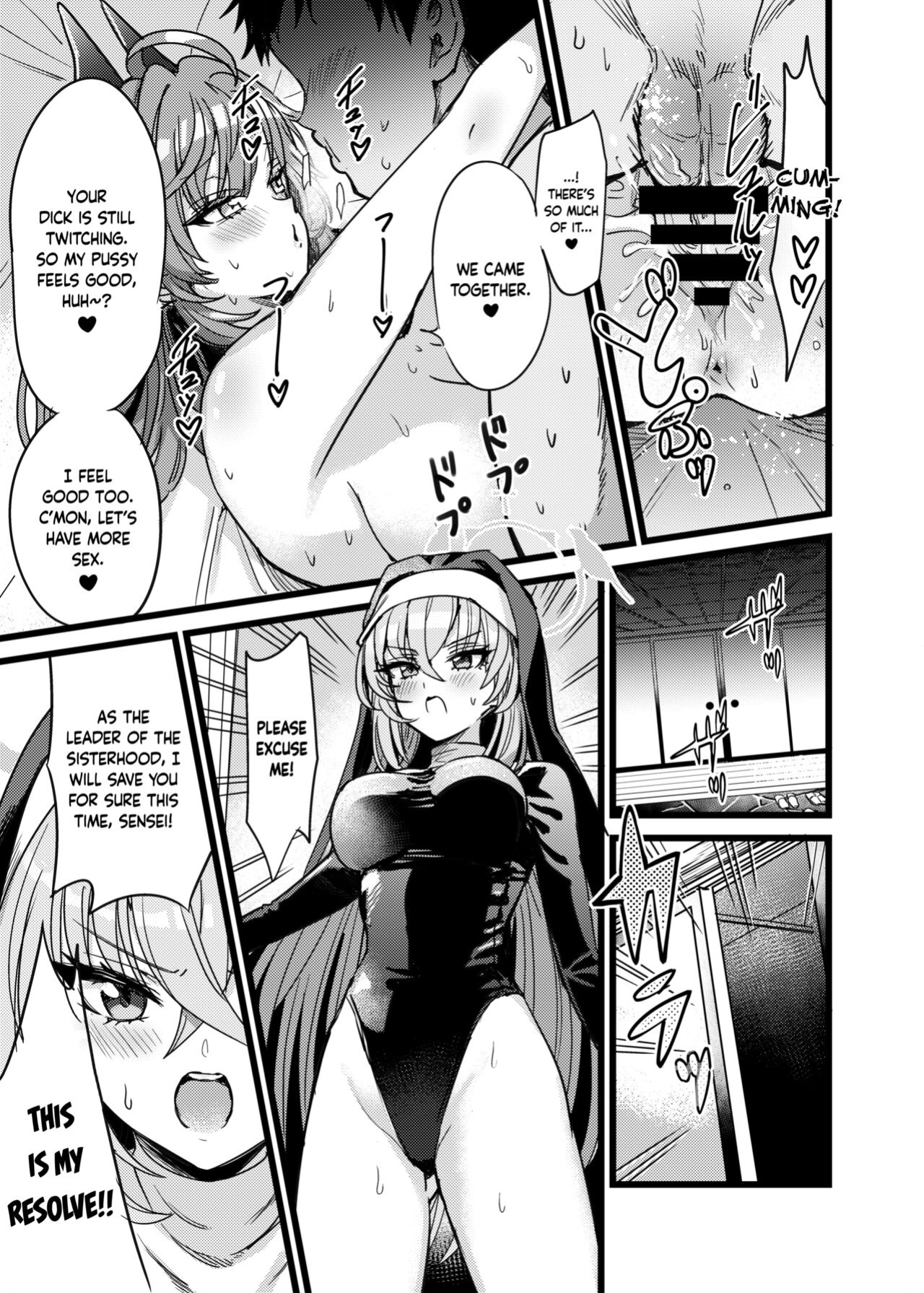 [Hannari Ashigaru (pizzasi)] Yukemuri Biyaku Jiken!! Tatakae!! SEX Avengers!! | The Hot Springs Aphrodisiac Incident! Fight on, SEX Avengers!! (Blue Archive) [Douzo Lad Translations]