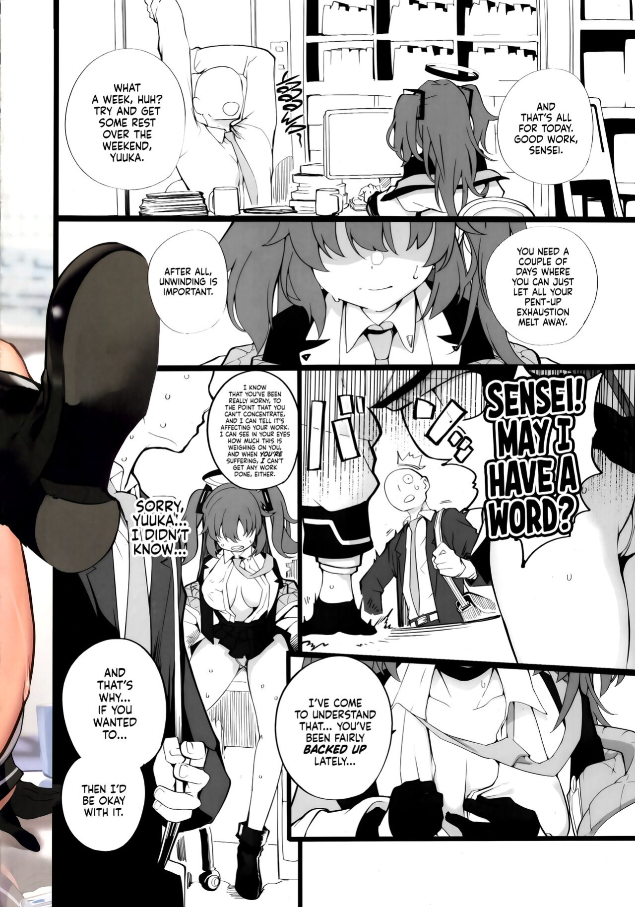 (C103) [Armadillo (Renji)] I’ll Handle Your Pent-Up Lust! Sensei! We Really Love You, So... We’ve Come Up With A Way To... Relieve You❤ (Blue Archive) [head empty]