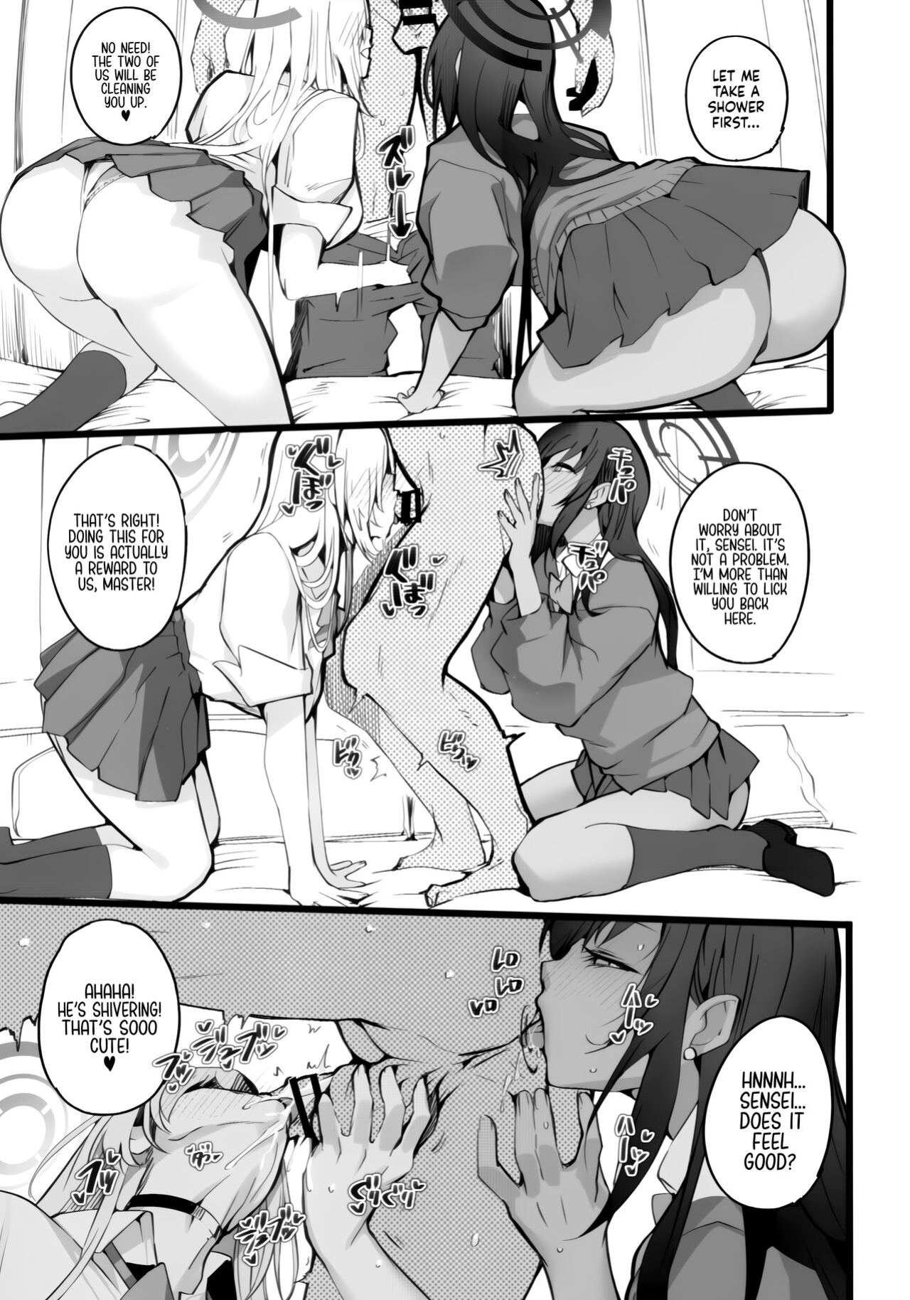 (C103) [Armadillo (Renji)] I’ll Handle Your Pent-Up Lust! Sensei! We Really Love You, So... We’ve Come Up With A Way To... Relieve You❤ (Blue Archive) [head empty]