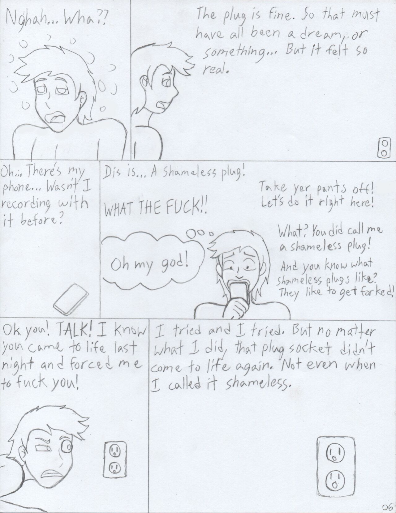 Plugged In (Foxtide888) (Sketch Comic)