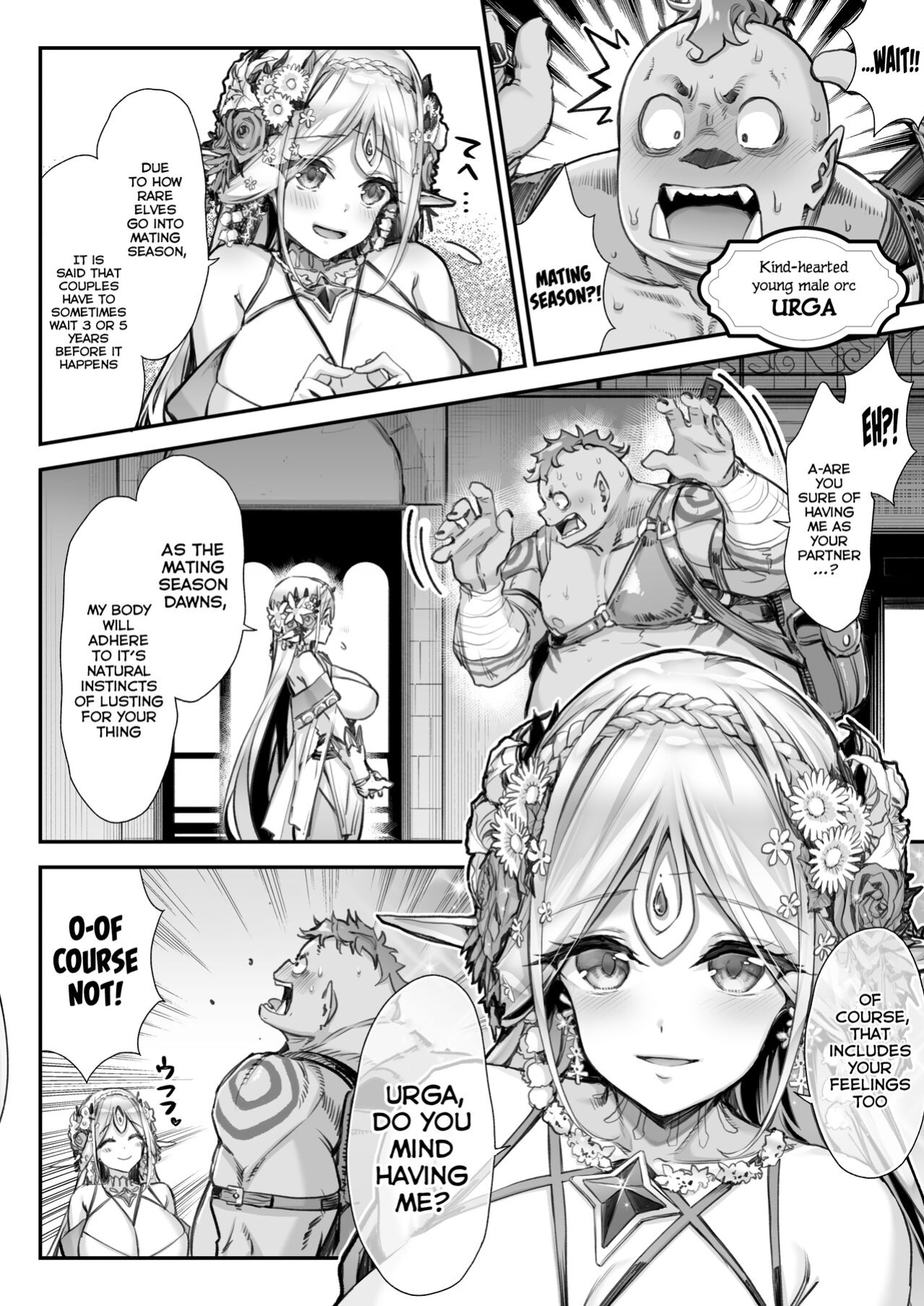 [Ichinose Land] Midara na Elf-san wa Orc-kun ga Osuki 2 [Tomoshibi+SquigglesJP]