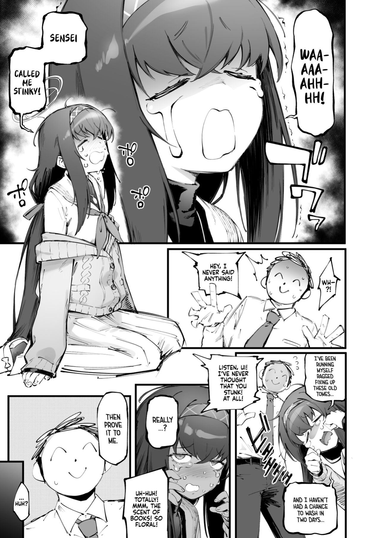 [Suruga Kuroitsu] Ui no Nioi... | Ui's Scent... (Blue Archive) [Xzosk]