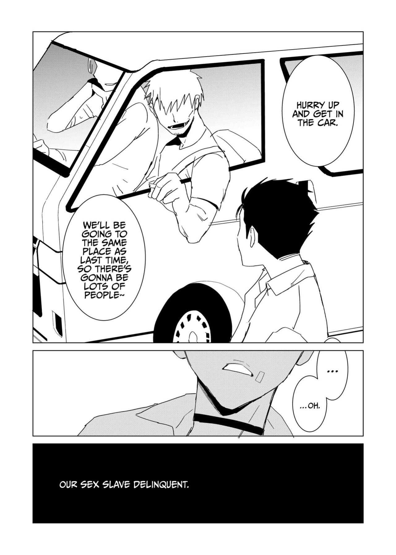 [Nidankai Sasetsu] Machi no Seidorei Yankee-kun | Sex Slave Delinquent from Town {Janaron}