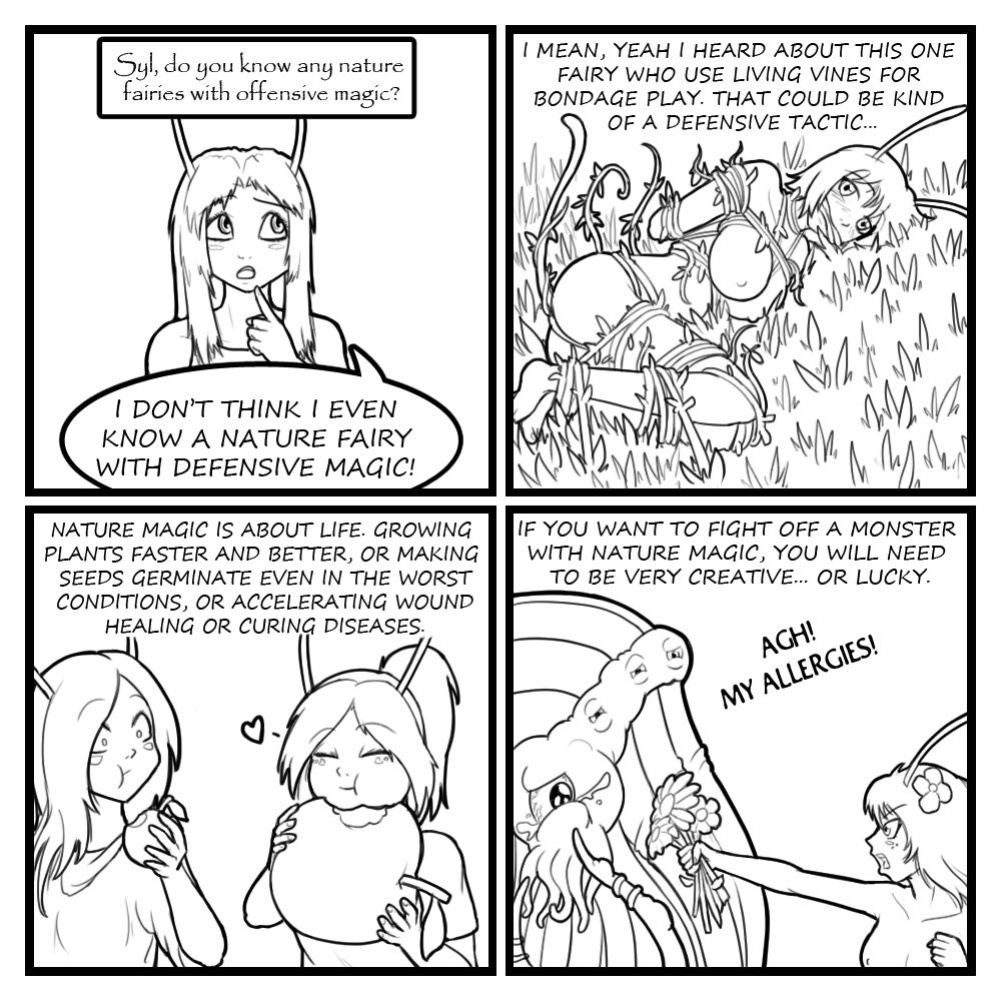 Fairies vs Tentacles - Character Questions