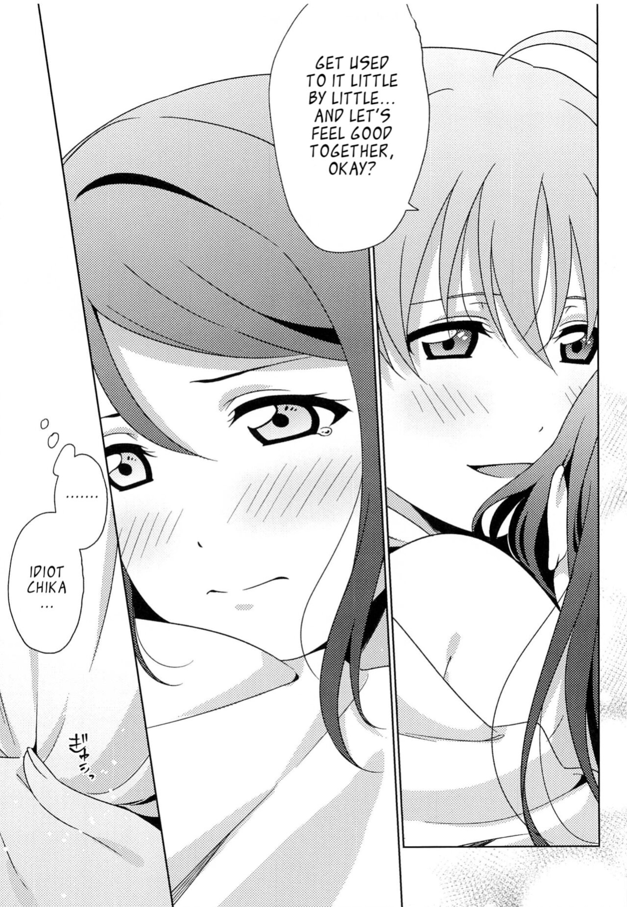 (Bokura no Love Live! 28) [Sakura Mikan Hoikuen ] Chika-chan no ○○ ga Hairanai | Chika-chan's ○○ Can't Fit (Love Live! Sunshine!!)