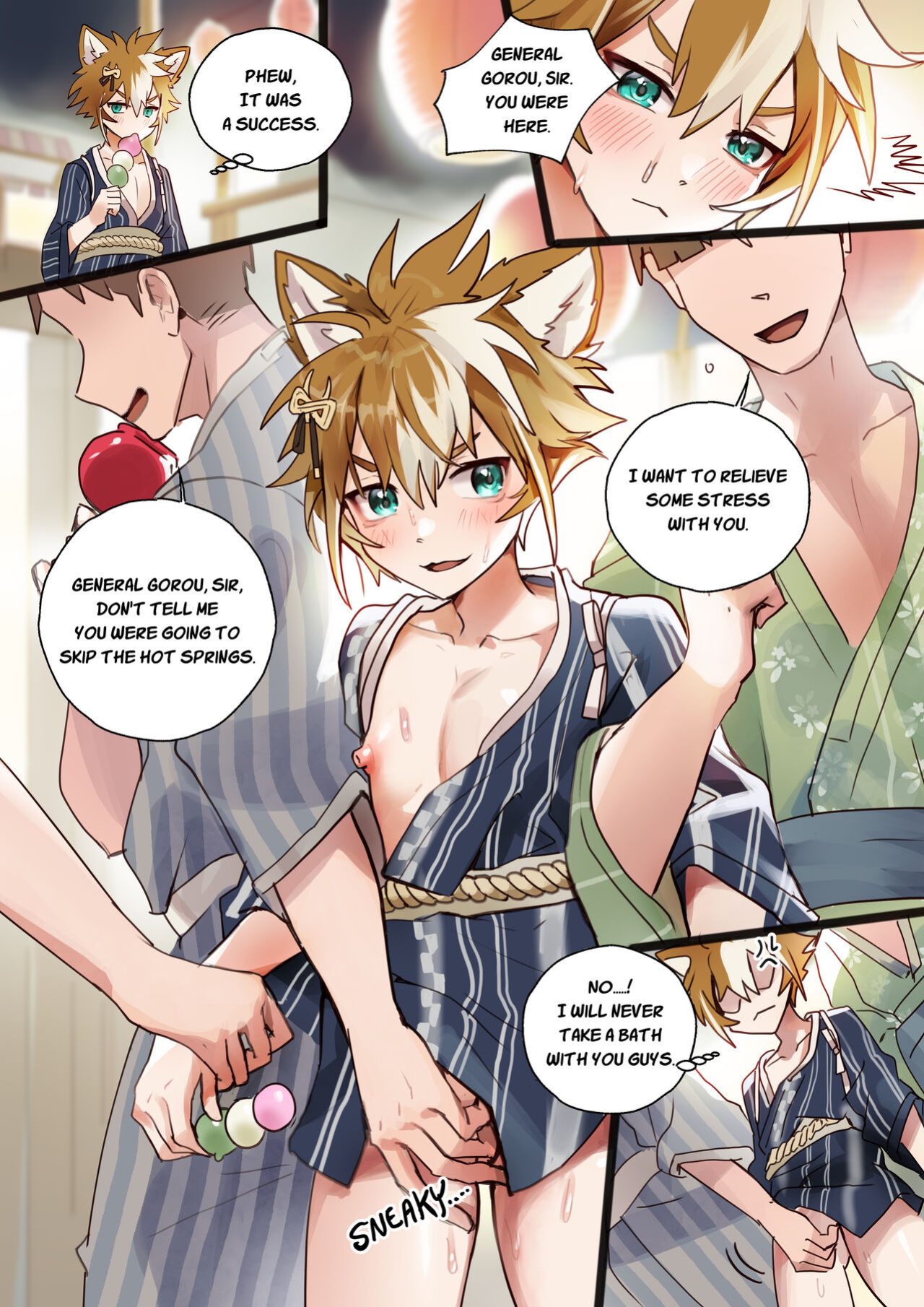 Itto X Gorou Hot Springs