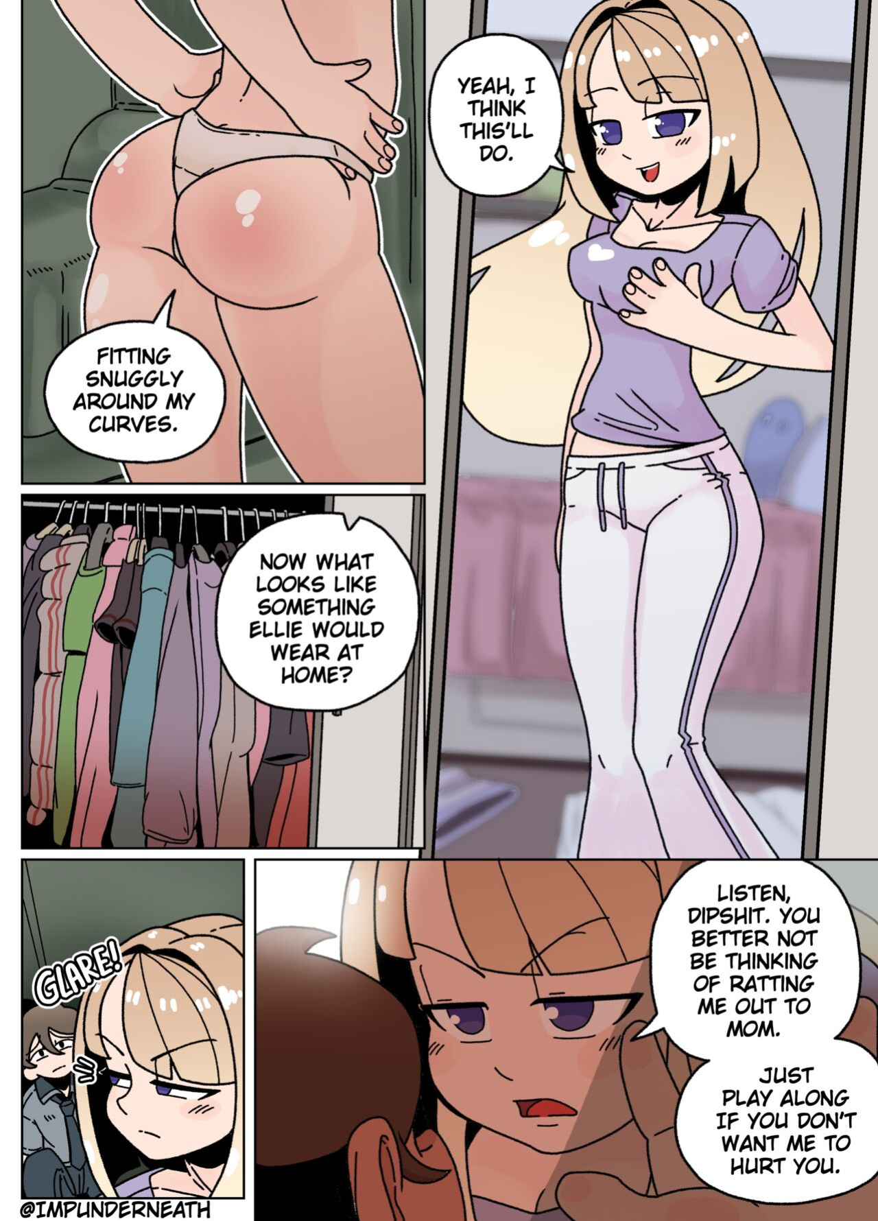 [Imp Underneath] Bully Skinsuits Victim's Sister