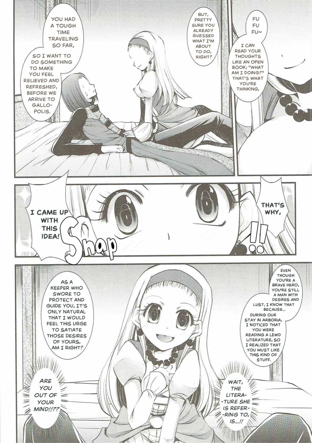 [Eccentric Girl (Asagiri Rira)] Hazukashi Yuusha no Momoiro Junan | A Fabled and Embarrased Hero, Overtaken by Her Pink Lust. (Dragon Quest XI) [The Crimson Star TL].