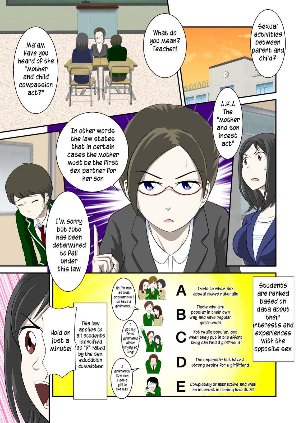 [WXY COMICS] Toaru Jijou kara SEX Suru Hame ni Nari, Hontou ni Hamechatta Toaru Oyako no Ohanashi | Mother and son pushed into having sex... [innyinny]