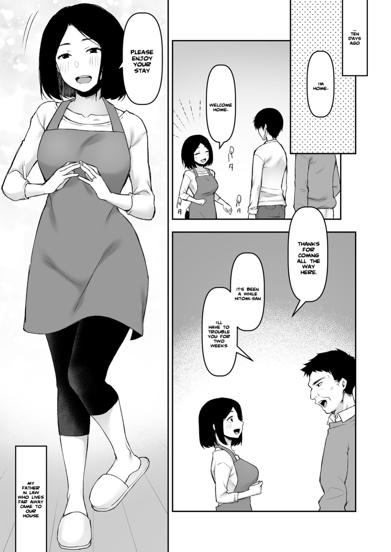[Kohaneto (Touno Itsuki)] Gifu to Futarikiri no Yoru ni | On a Night Alone With My Father In-Law