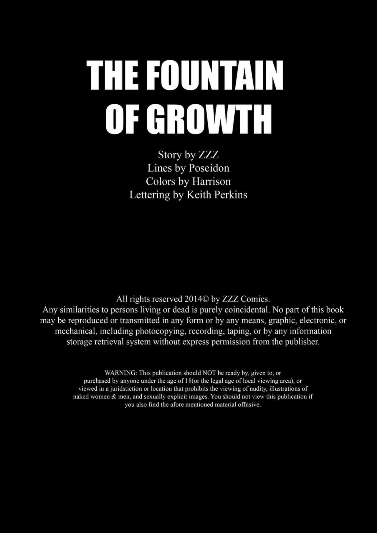 ZZZ Comics - The Fountain Of Growth