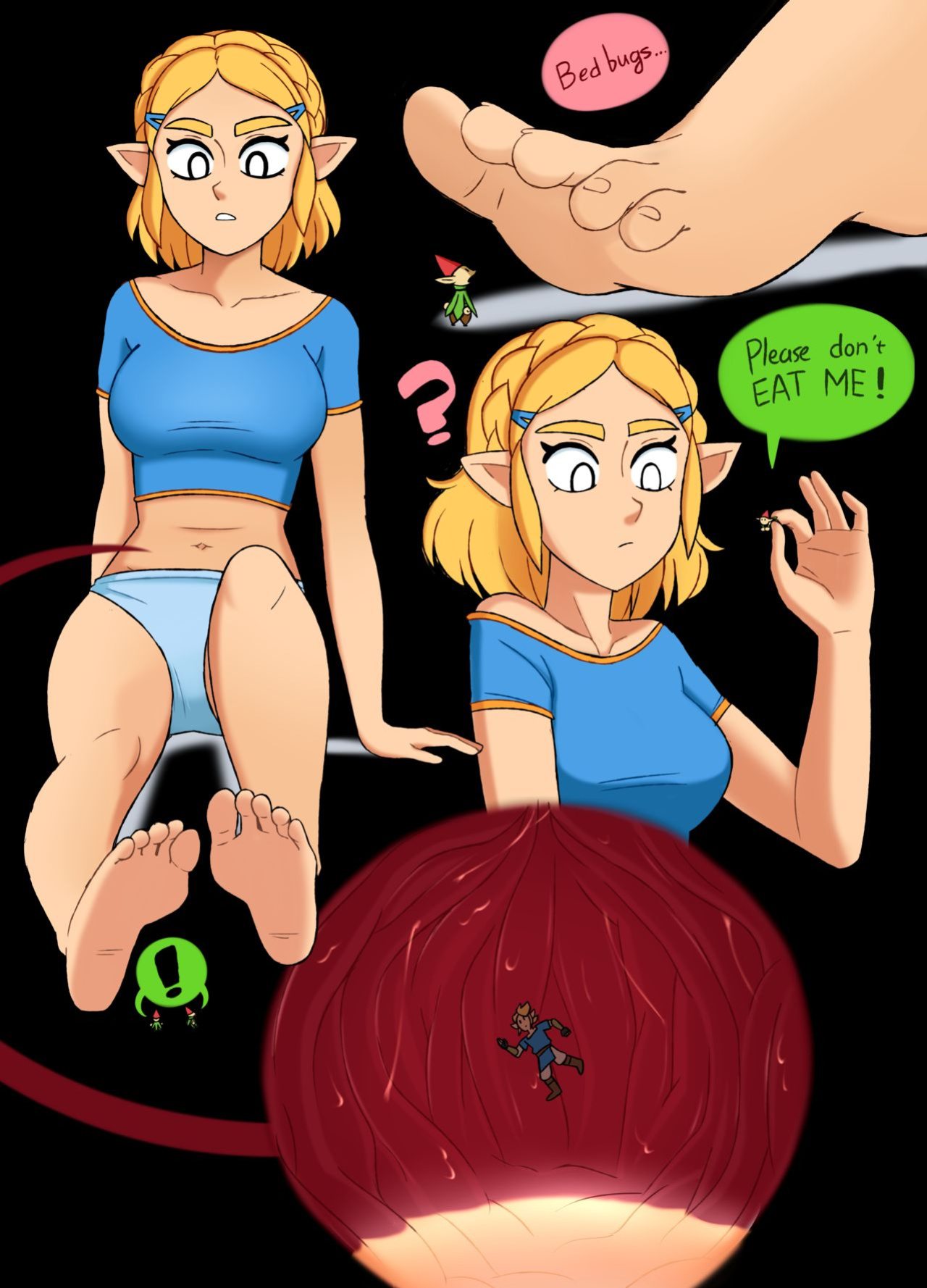 [Punishedmosquito] A Minor Side Quest - Giantess Zelda (The Legend of Zelda) [Ongoing]