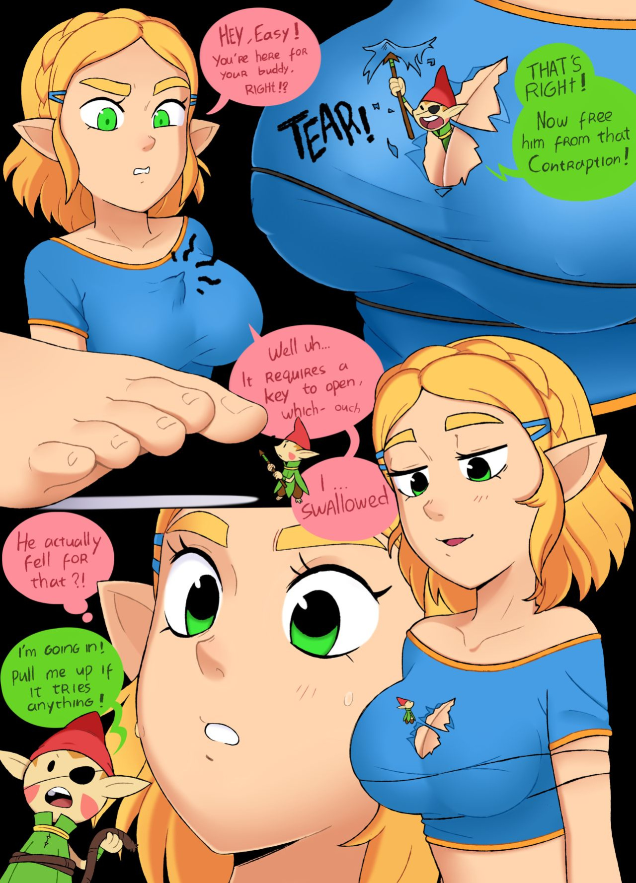 [Punishedmosquito] A Minor Side Quest - Giantess Zelda (The Legend of Zelda) [Ongoing]