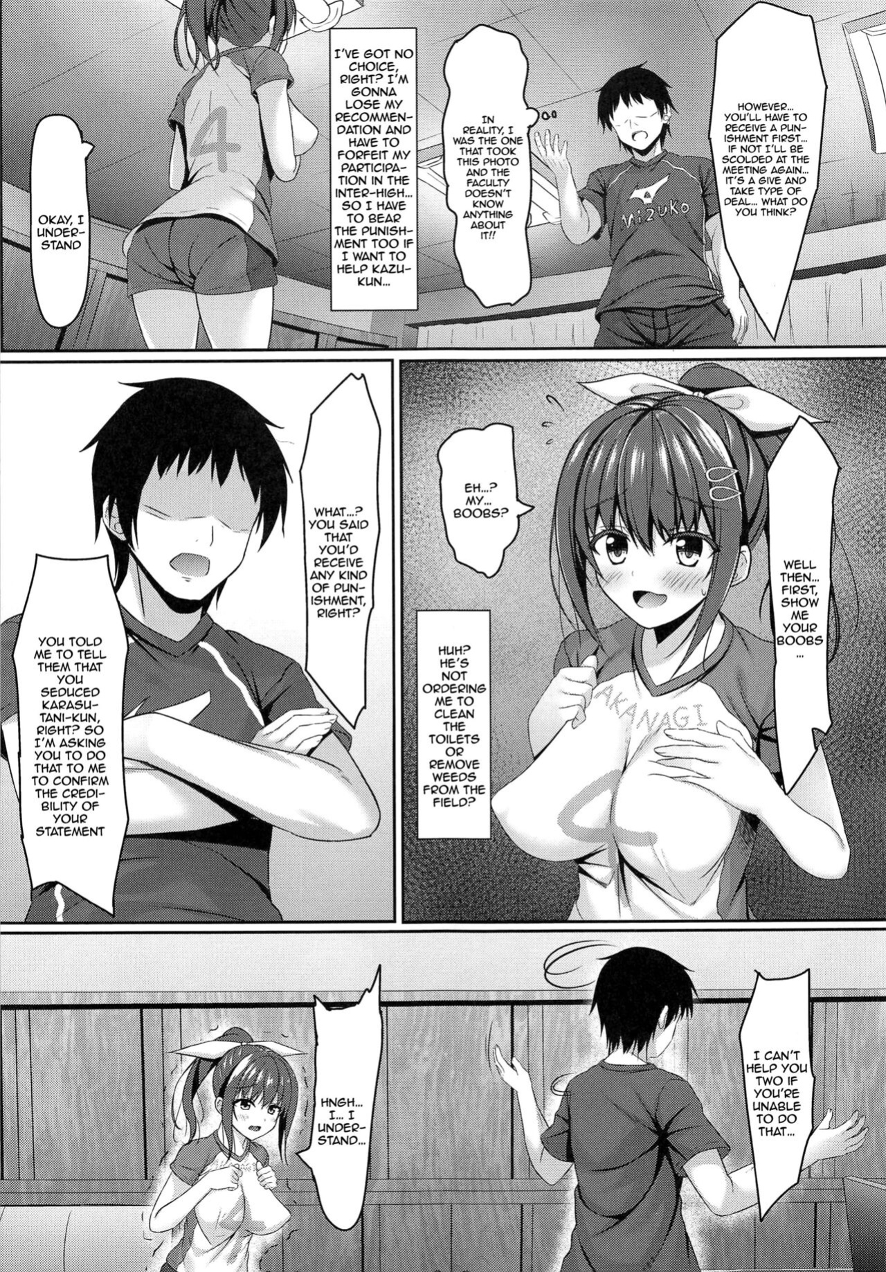 (COMIC1☆15) [Akanagi (Aikawa Tatsuki)] Netorare Rocket Oppai jk Volley-bu | NTR Rocket Boobs Schoolgirl Club {Doujins.com}