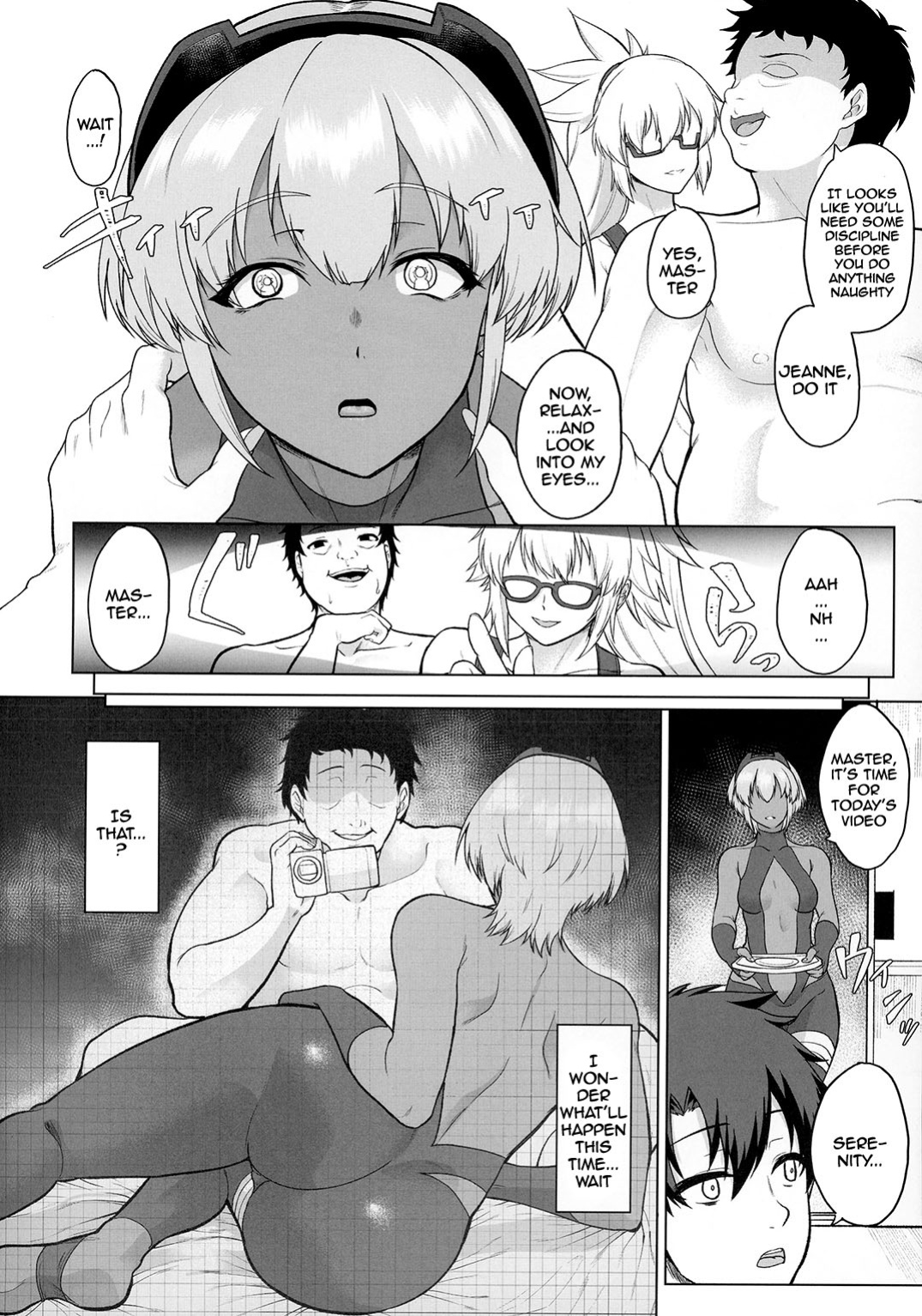 [Time-Leap (Aoiro Ichigou)] Shinrai Shita Kanojo ga Video no Naka de Miseru Itsumo to Chigau Mesu no Kao... | My Trusted Girlfriend Shows Me a New Look in a Video... The Look of a Slut (Fate/Grand Order) {Doujins.com}