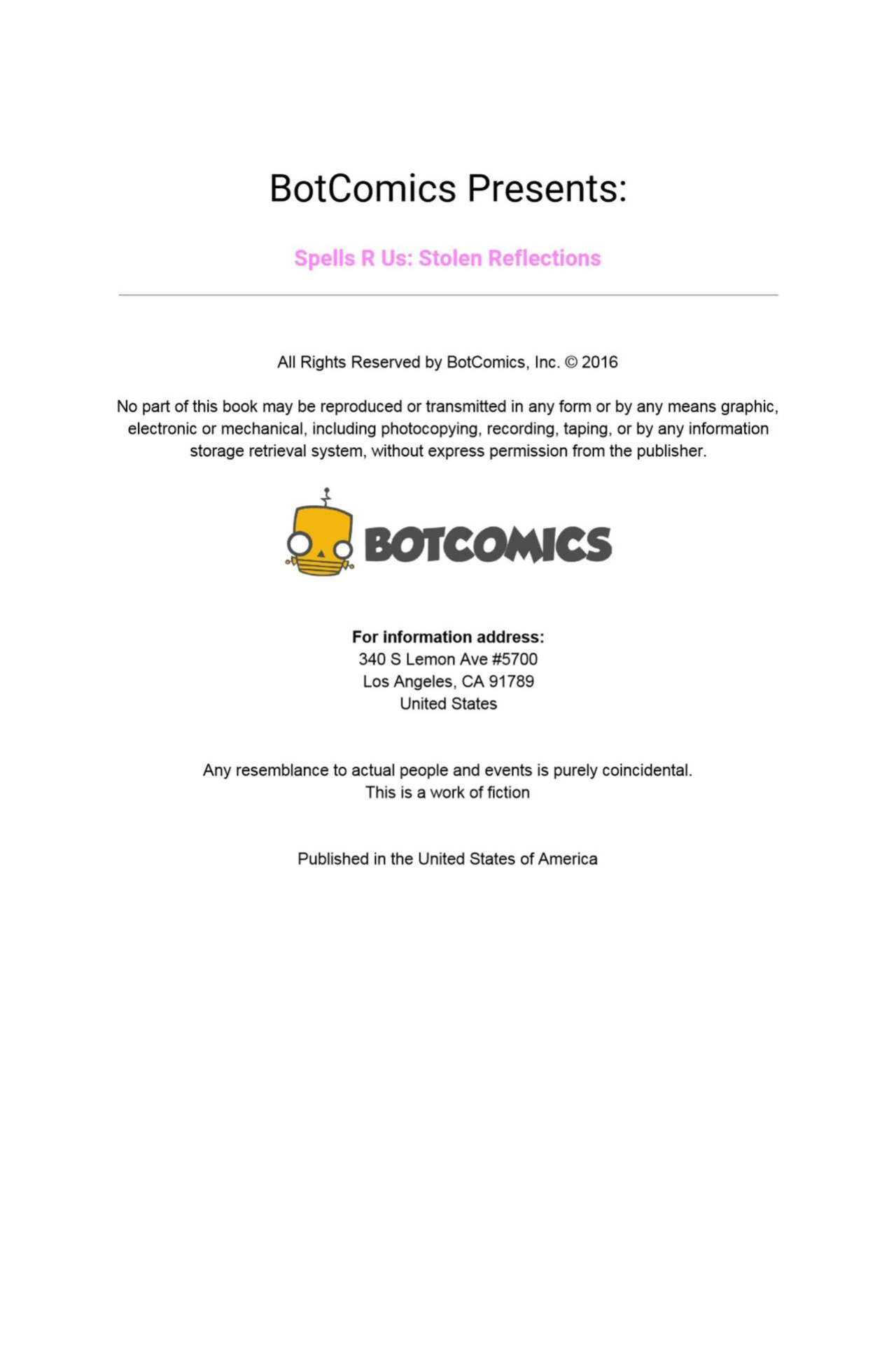 Botcomics - Spells R Us: Stolen Reflections (1-5) by xCuervos , Peter Logan , Eros Studio