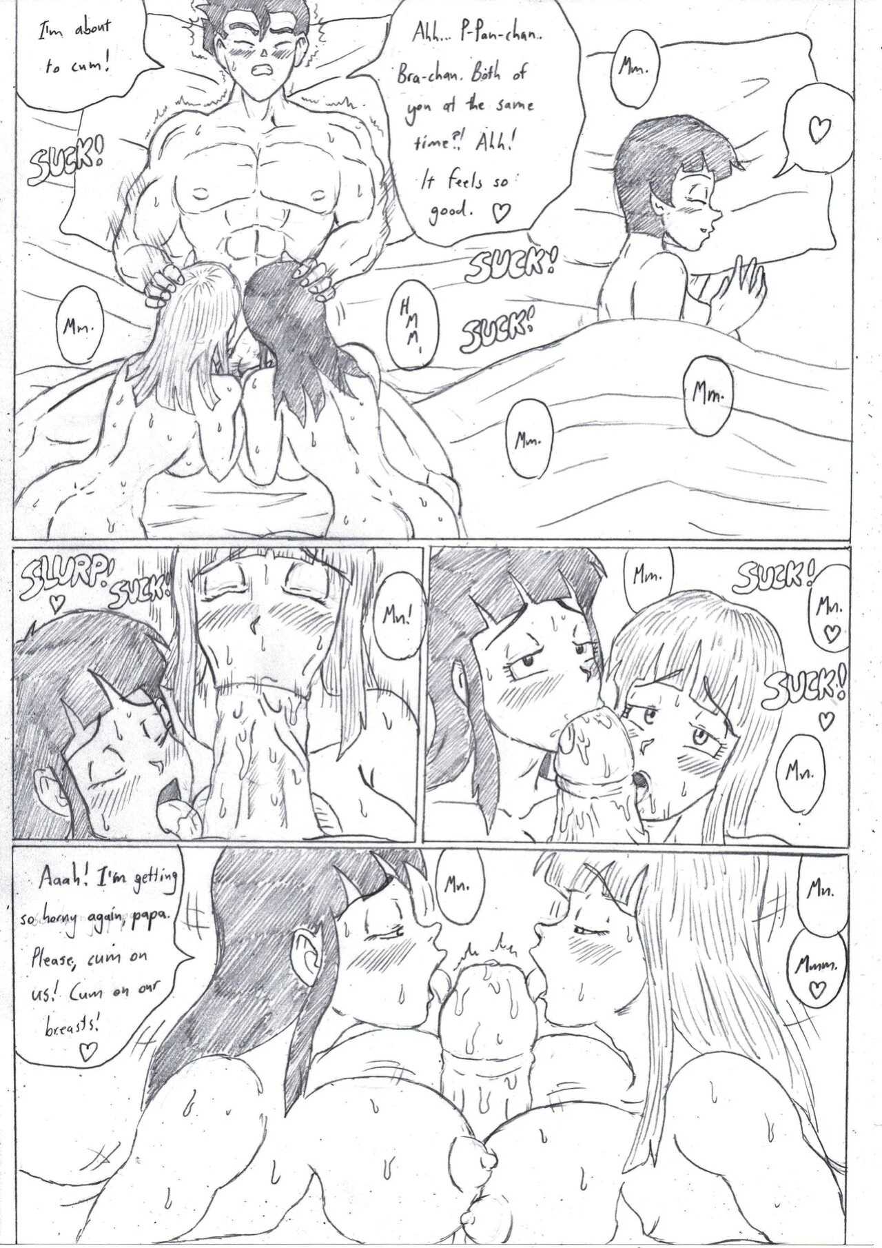 [TheWriteFiction] Young Love - Gohan X Pan X Bra X Videl + Pan's Fantasies