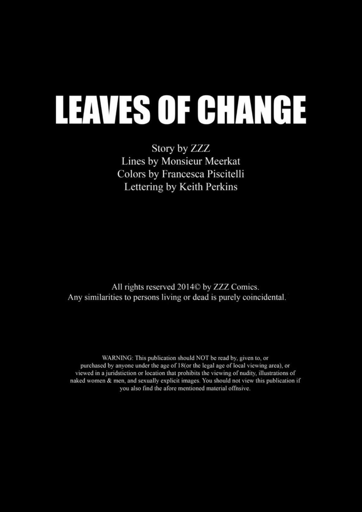 ZZZ Comics - Leaves Of Change
