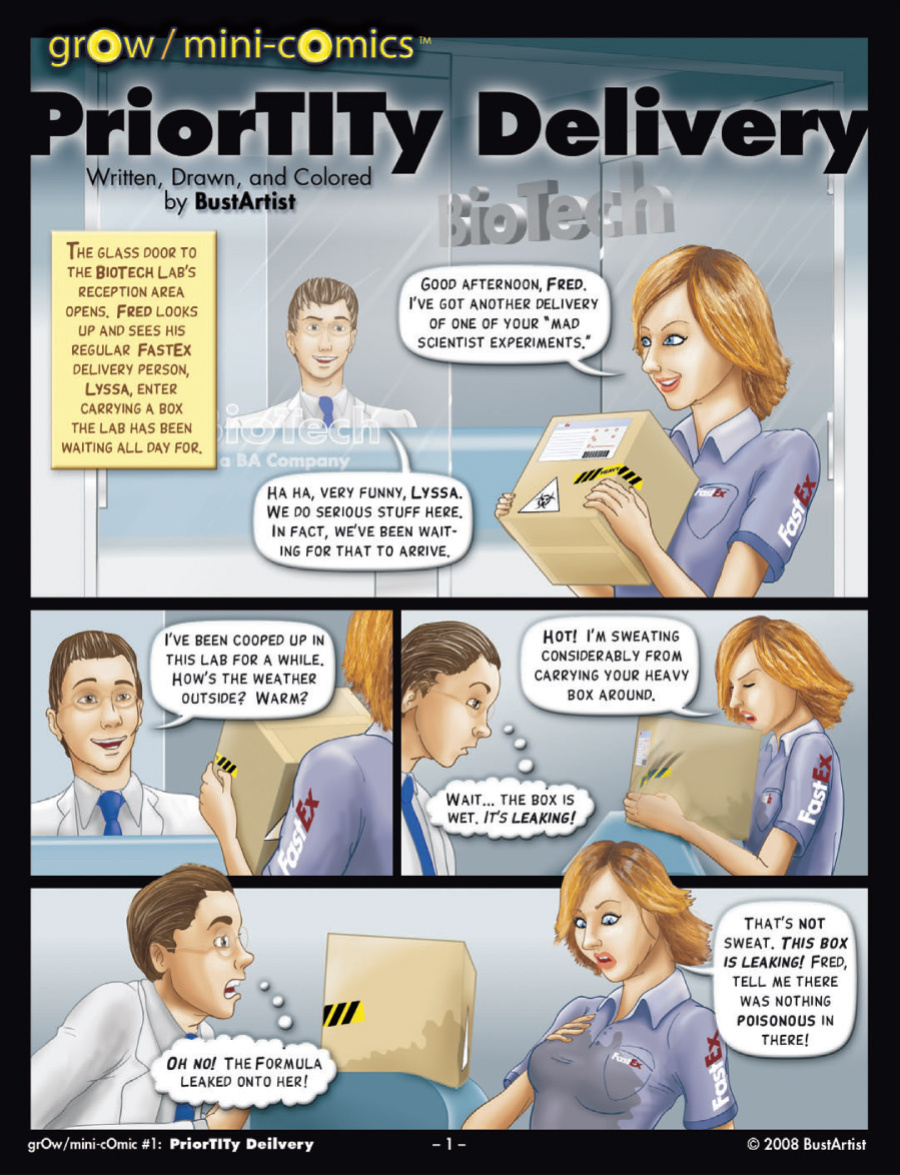 [BustArtist] grOw Mini Comics - PriorTITy Delivery