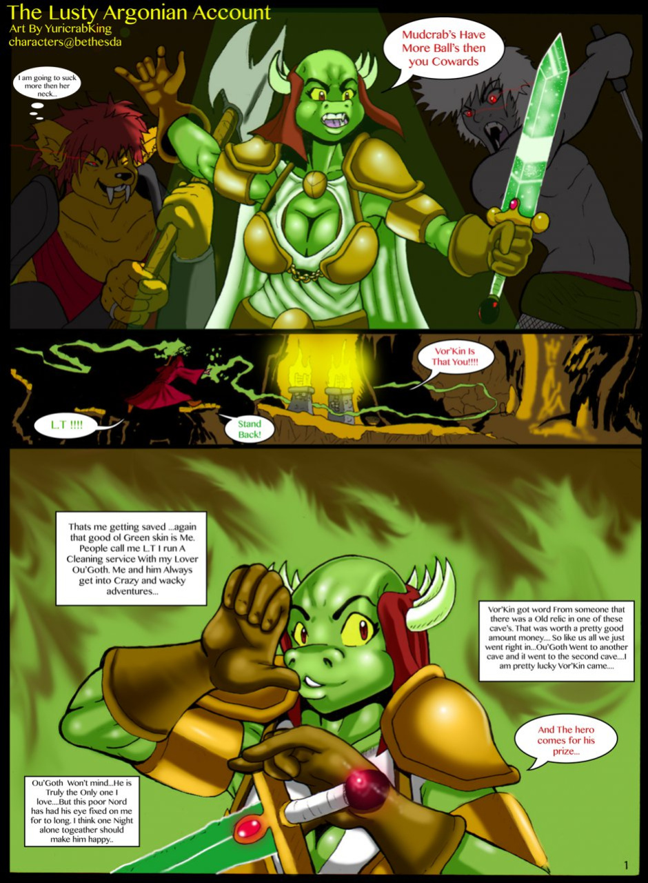 [Yuri Leaky-Dominski (Yuricrabking)] The Lusty Argonian Account (The Elder Scrolls: Oblivion) [In Progress]