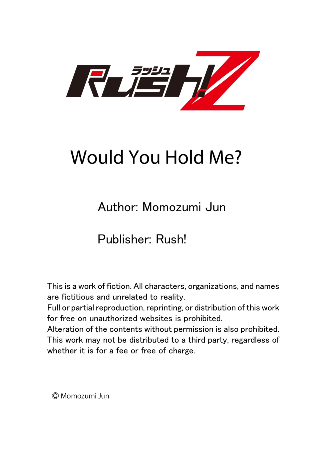 [Momozumi Jun] Would You Hold Me? (Ch01-25) {HIPERDEX}