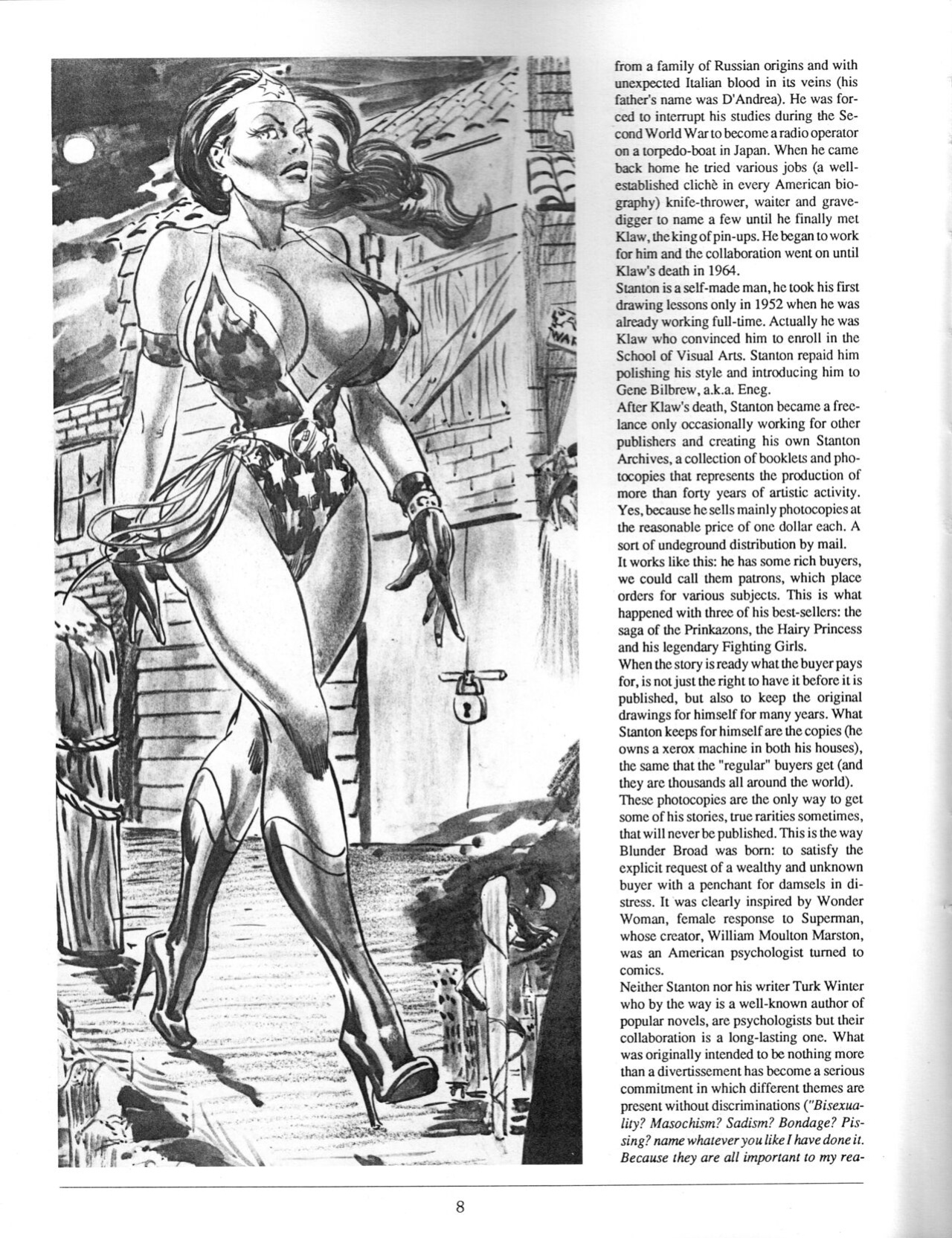 Eric Stanton's Blunder Broad - A Comix Serial - Esthetique Fetish & Bizzarre - Glittering Images