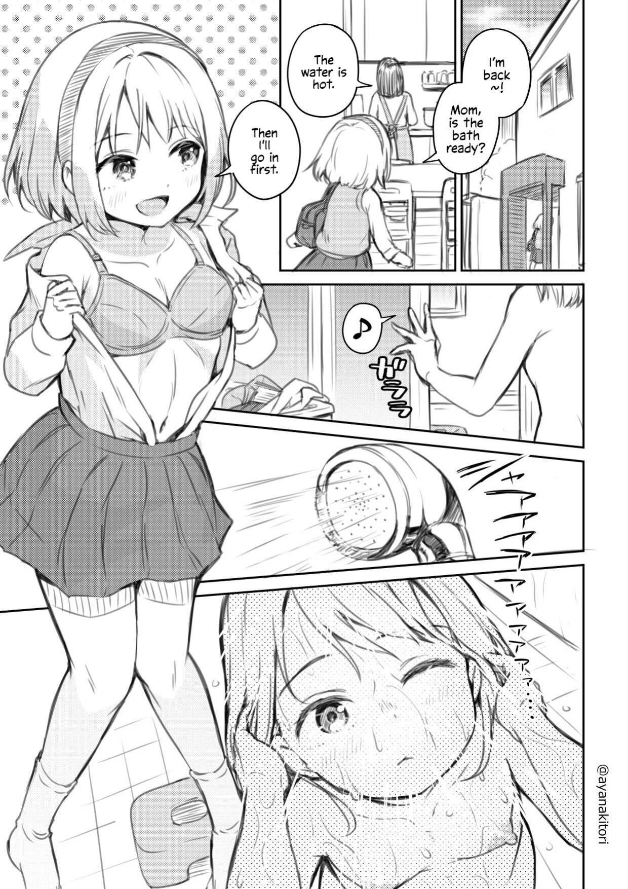[Ayanakitori] Futanari-chan ga Ofuro de Hitori H suru dake