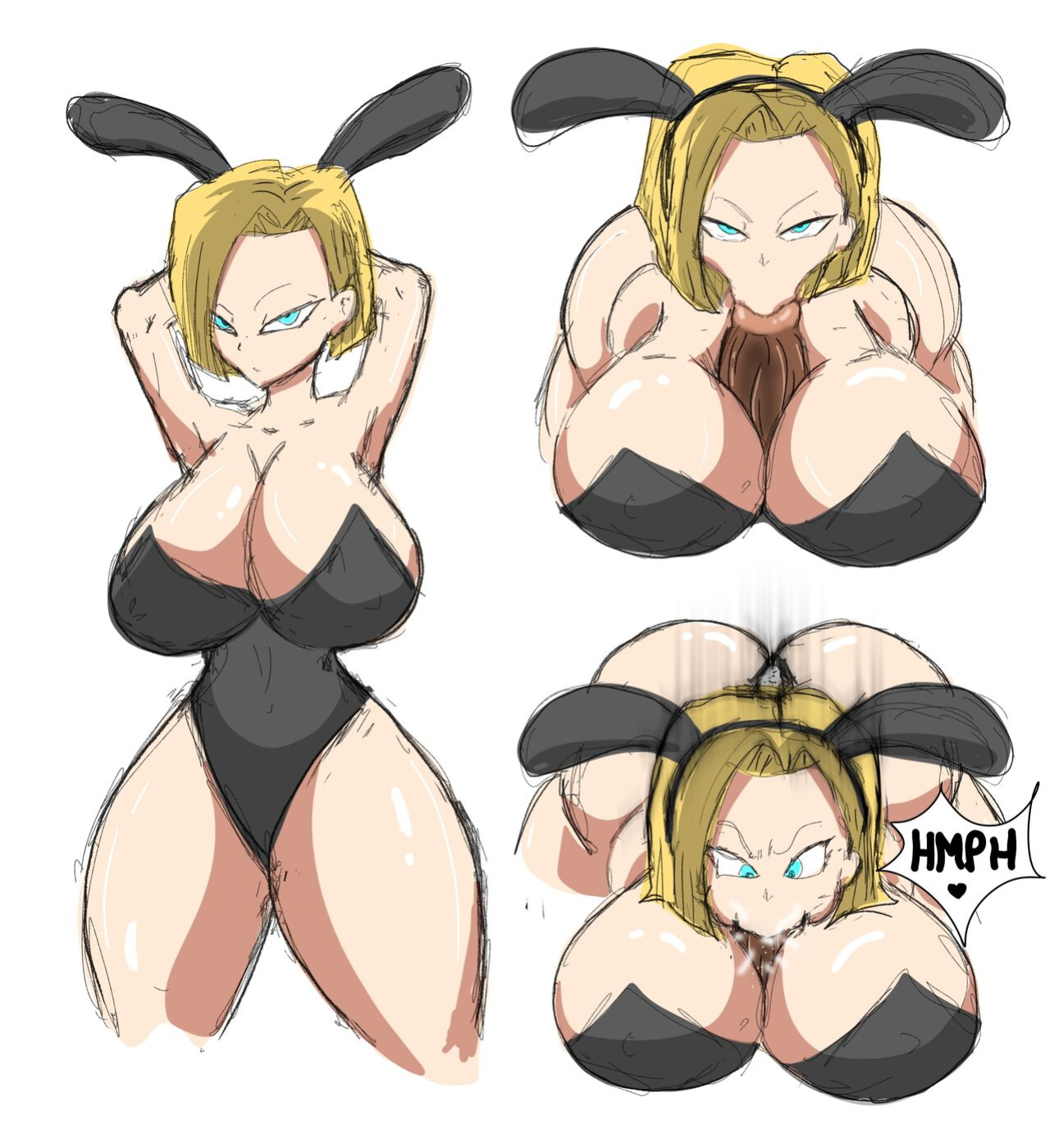 [ZDaddyEcchi] Android 18 Blacked (Dragon Ball Super)