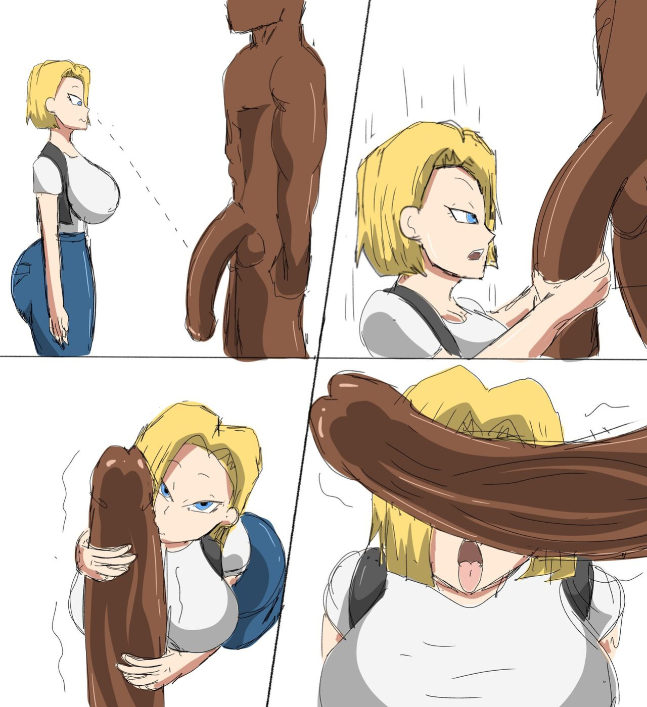 [ZDaddyEcchi] Android 18 Blacked (Dragon Ball Super)